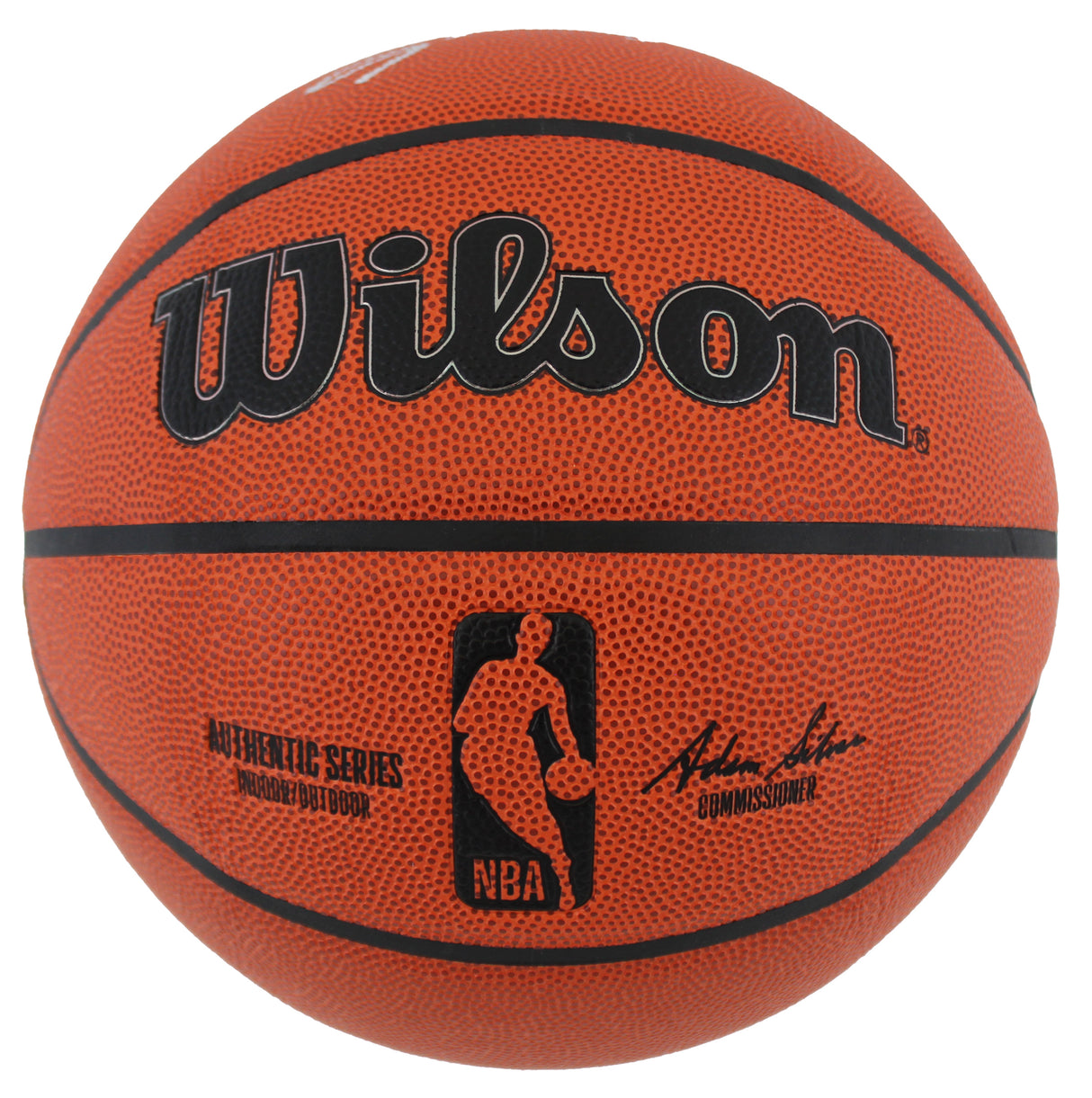 76ers Allen Iverson Authentic Signed Wilson Basketball BAS Witnessed