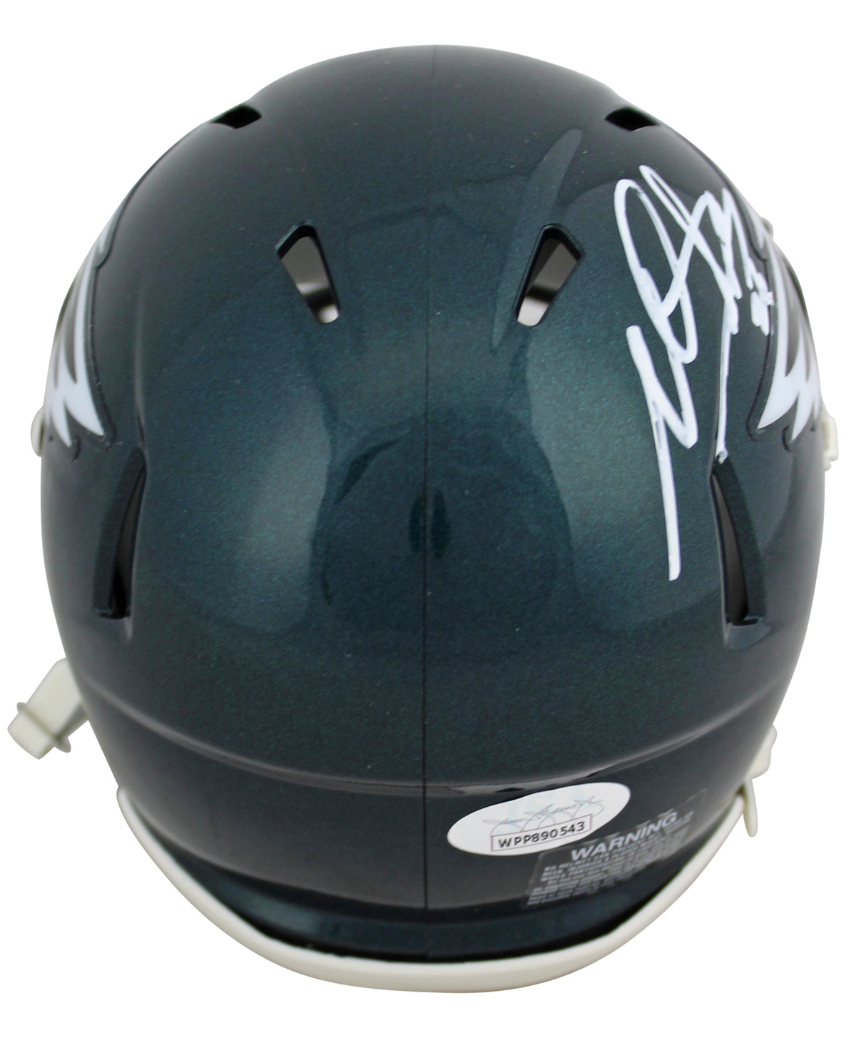 Eagles Miles Sanders Authentic Signed Speed Mini Helmet Autographed JSA Witness