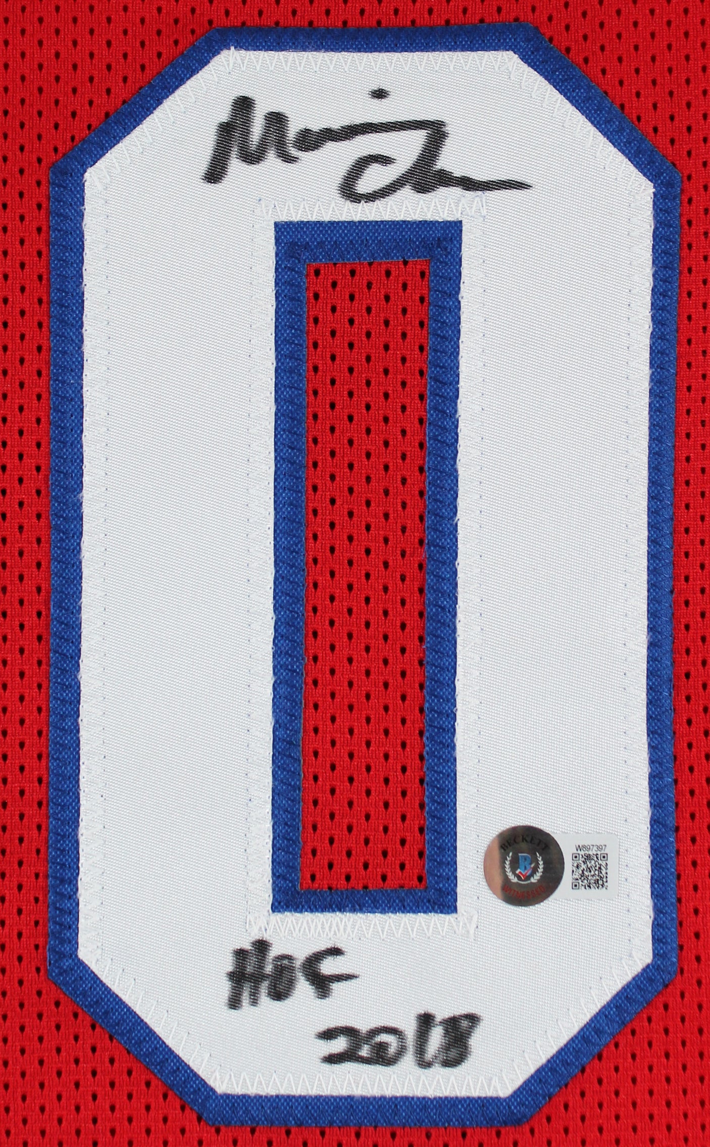 Maurice Cheeks "HOF 2018" Authentic Signed Red Pro Style Jersey BAS Witnessed