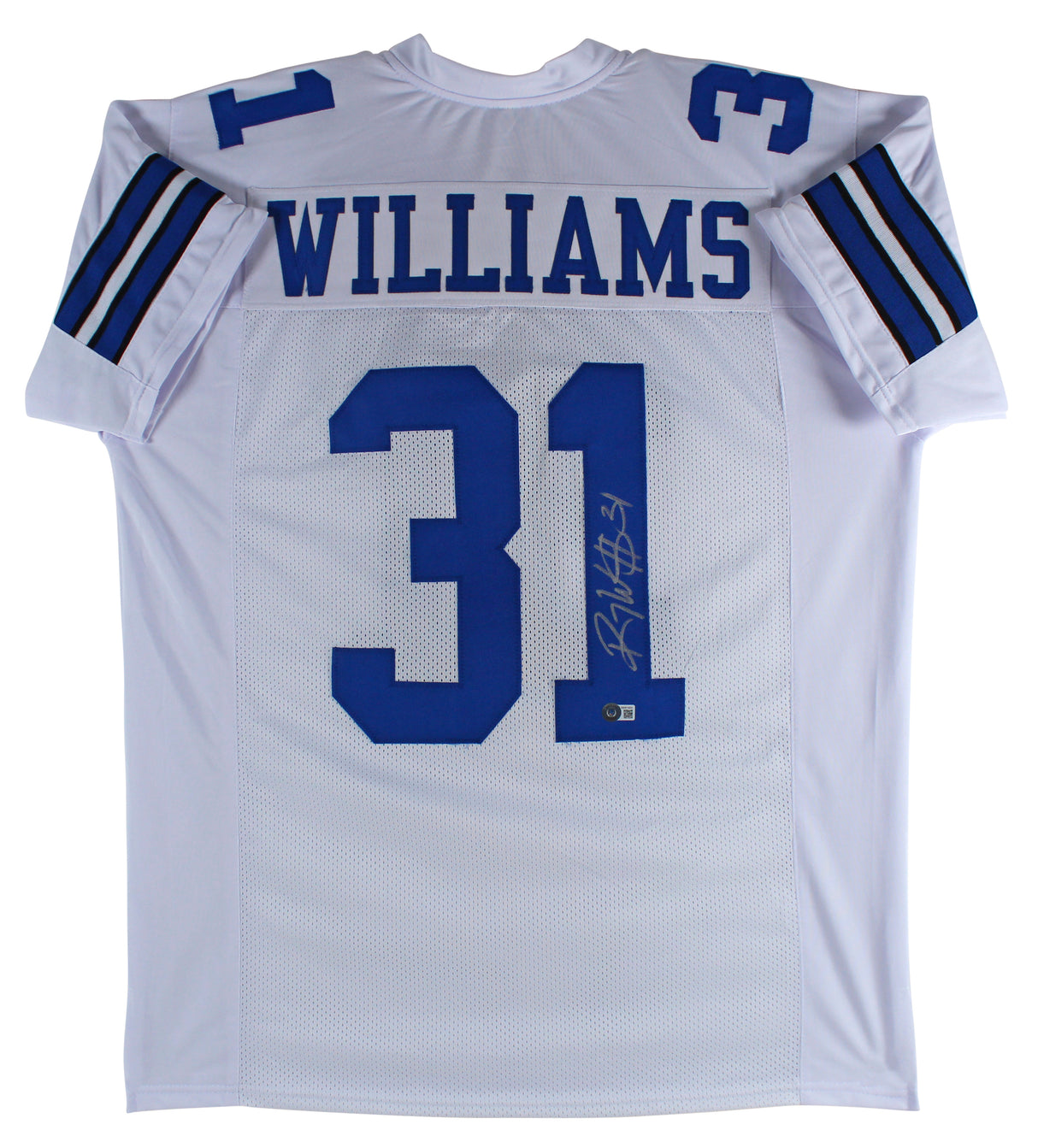 Roy Williams Authentic Signed White Pro Style Jersey Autographed BAS Witnessed