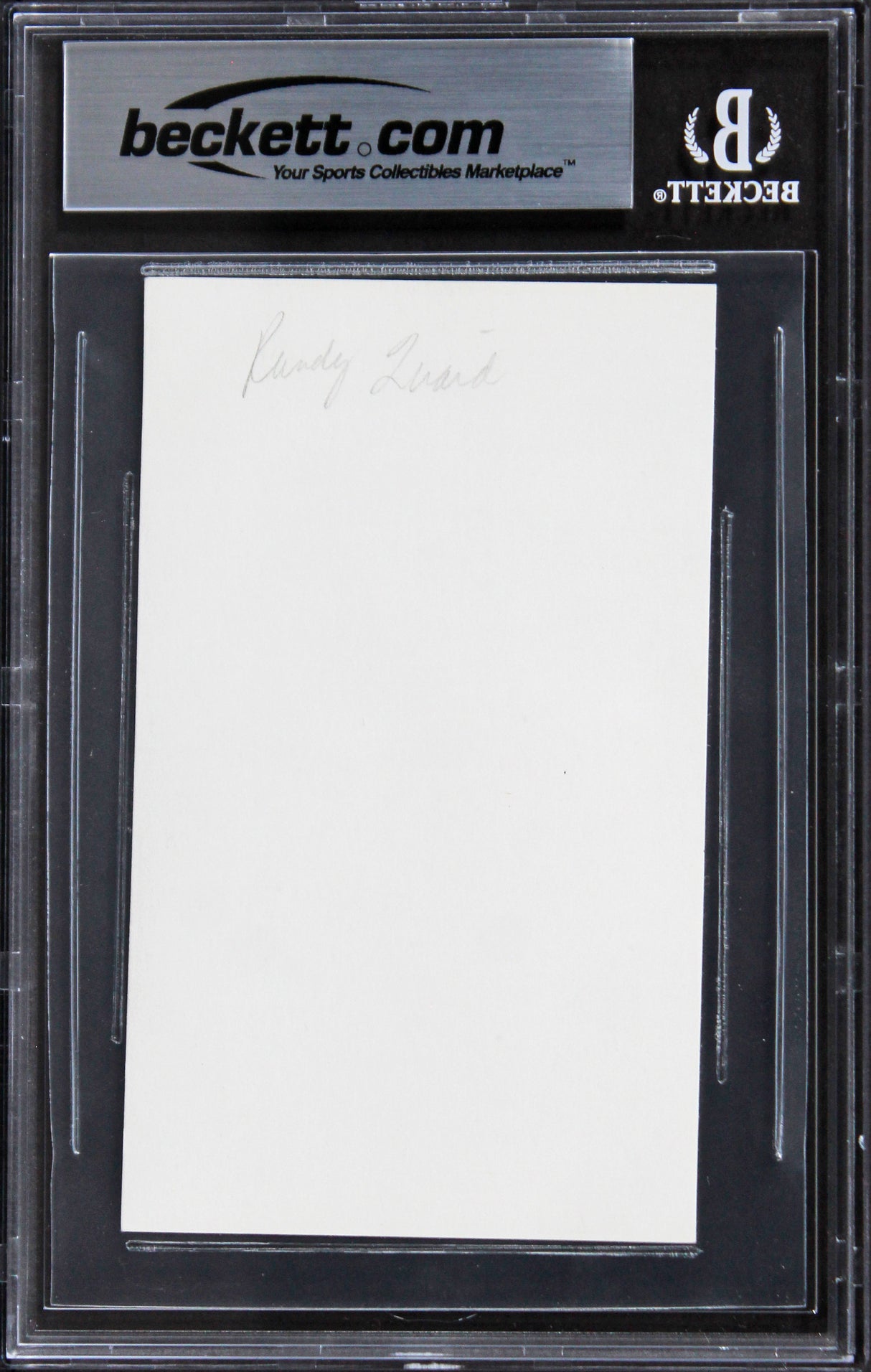 Randy Quiad National Lampoon's Vacation Signed 3x5 Index Card BAS Slabbed