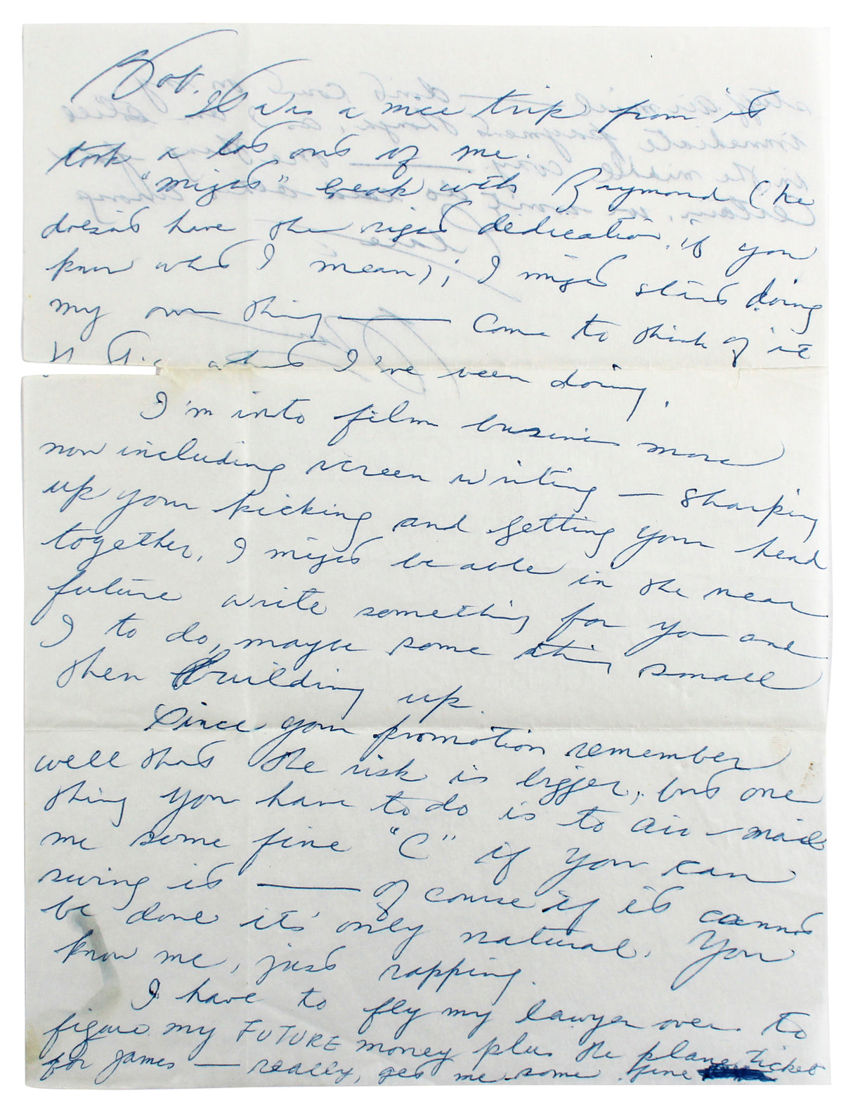 Bruce Lee Authentic Signed 8.5x11 1972 Handwritten Letter BAS #AB14165