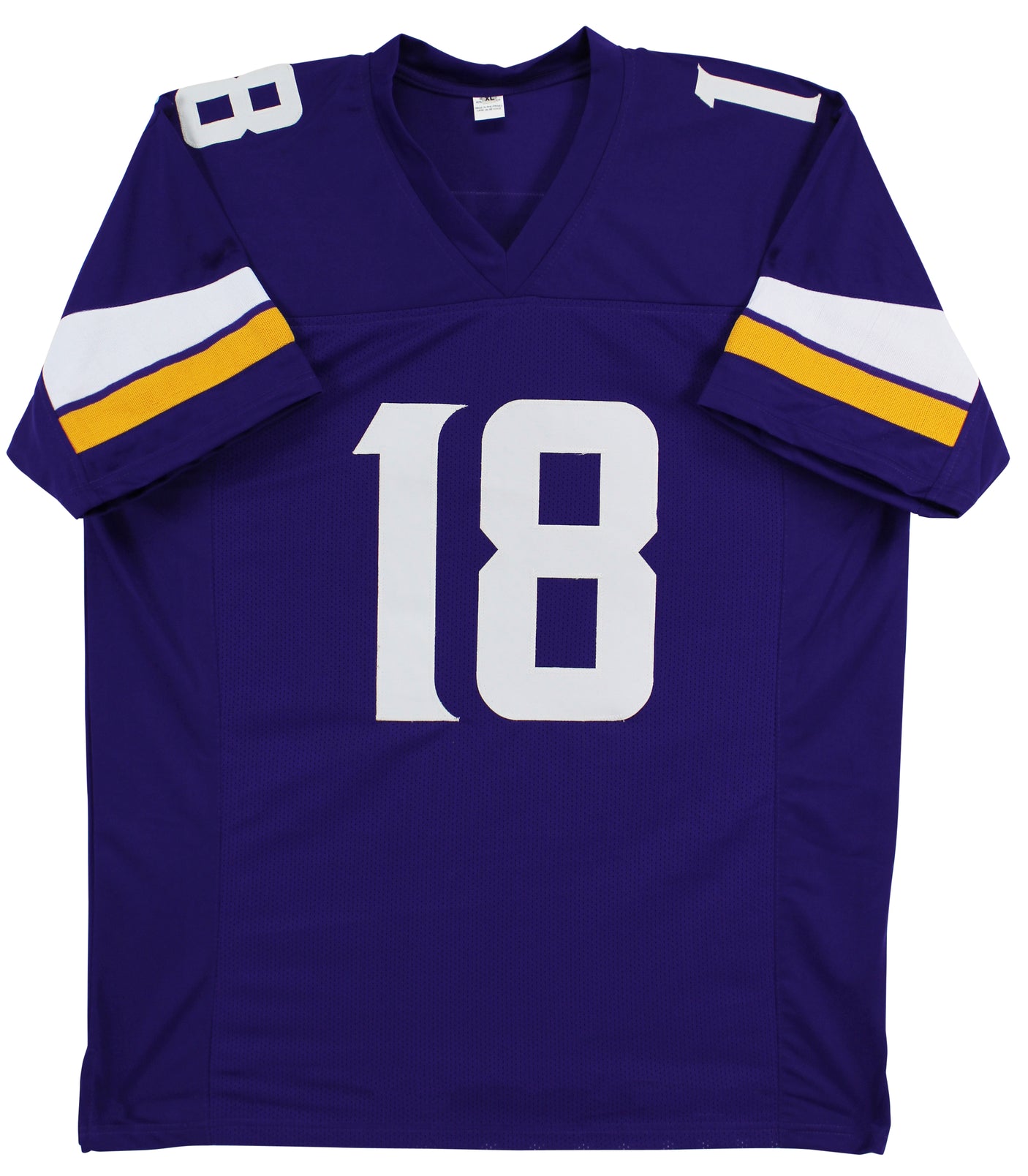 Justin Jefferson Signed Purple Pro Style Jersey Autographed BAS Witnessed