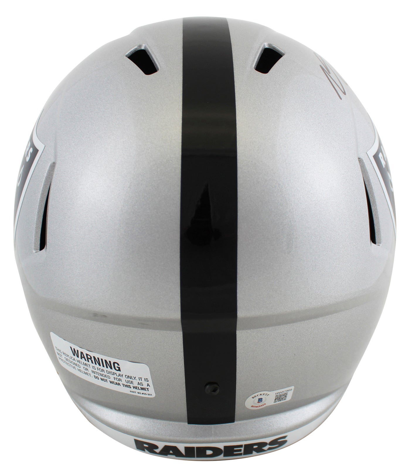 Raiders Davante Adams Authentic Signed Full Size Speed Rep Helmet BAS Witnessed