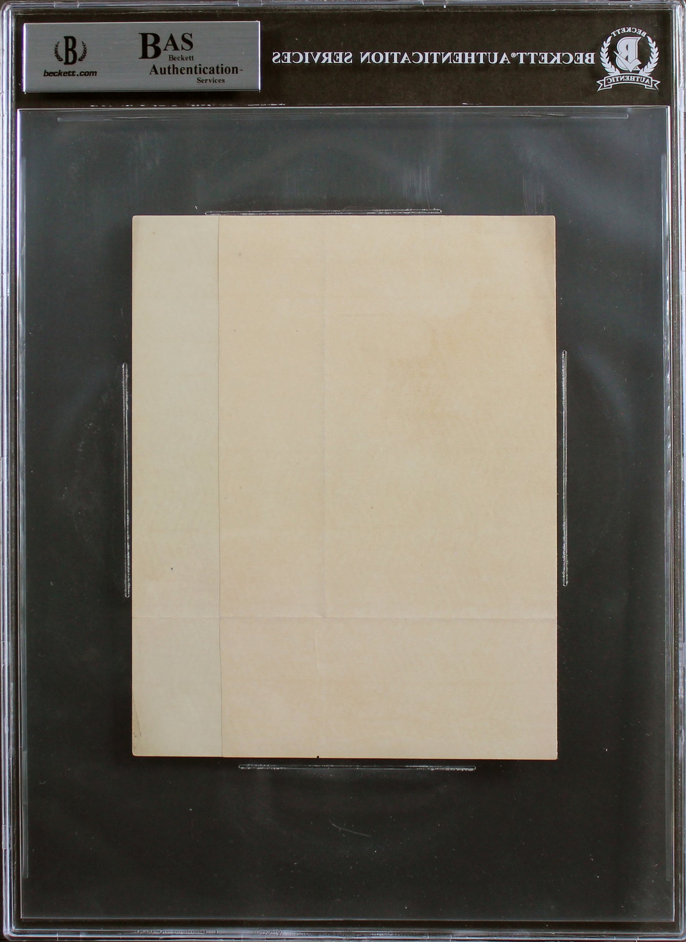 James Buchanan Authentic Signed 5.5x7 1867 Handwritten Letter BAS Slabbed