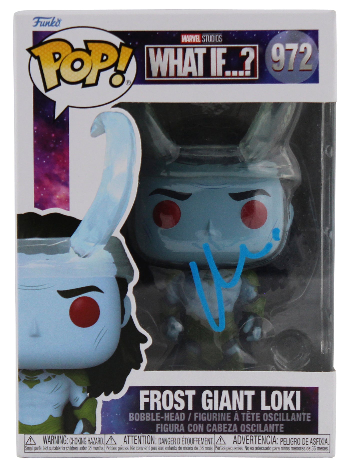 Matt Damon Marvel Frost Giant Loki #972 Funko Pop Vinyl Figure BAS #BK41311