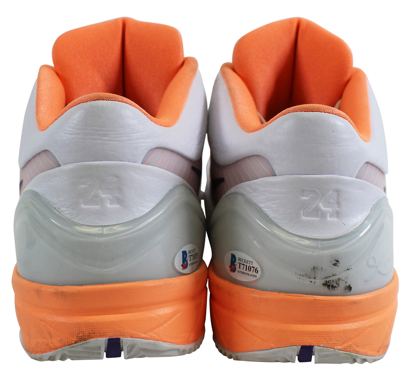 Suns Devin Booker Signed 2019-20 Game Used Nike Kobe IV Shoes BAS & Photomatched