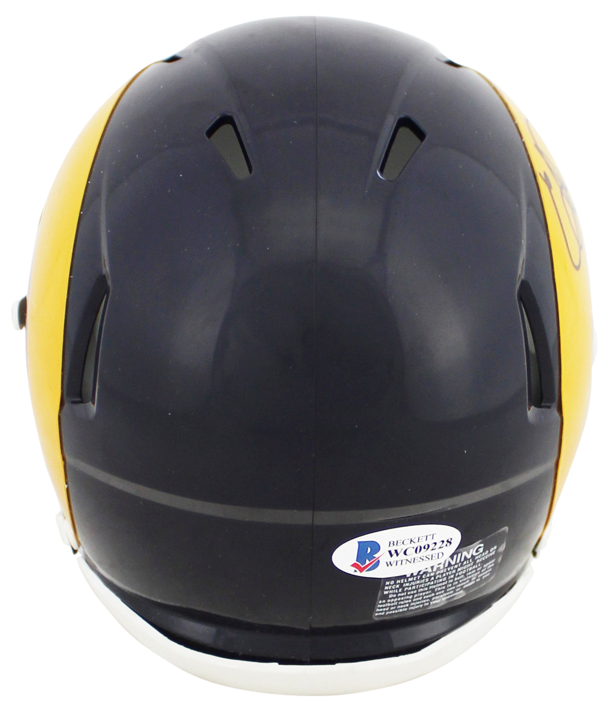 Rams Eric Dickerson "HOF 99" Signed Speed Mini Helmet W/ Case BAS Witnessed