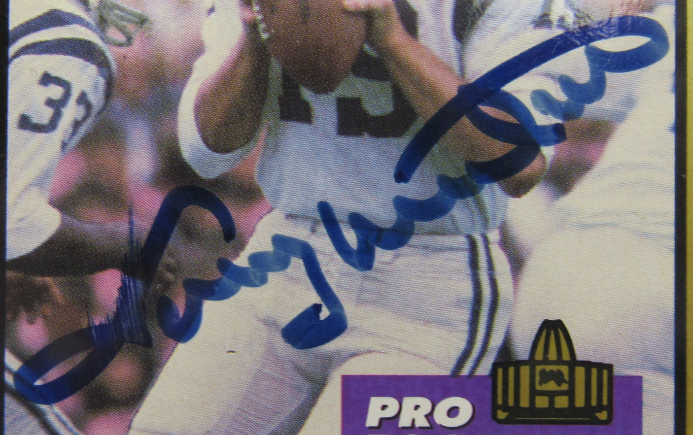 Johnny Unitas Signed Football Card