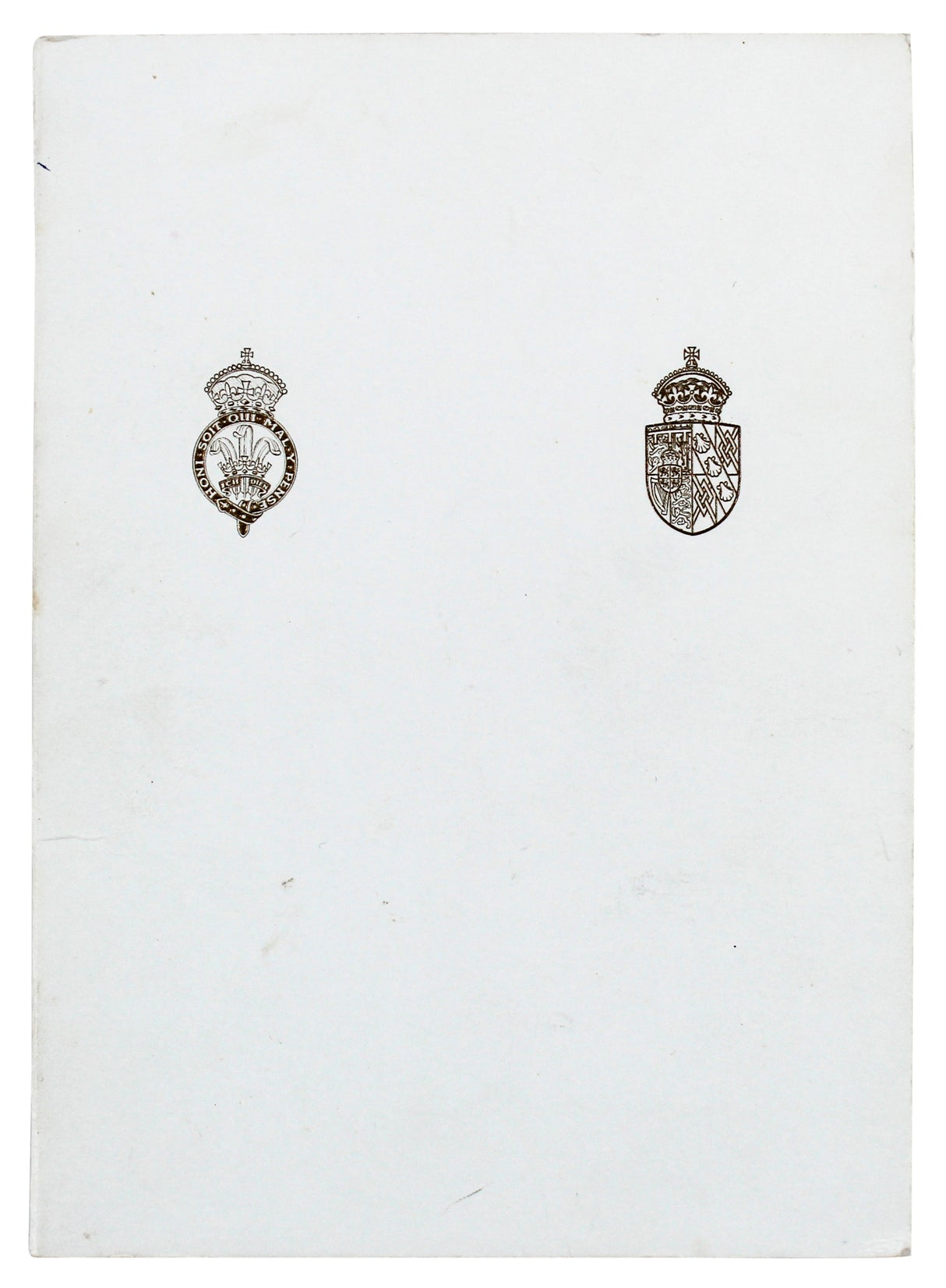 Princess Diana & Prince Charles Signed 1981 7.25x10.5 Christmas Card BAS