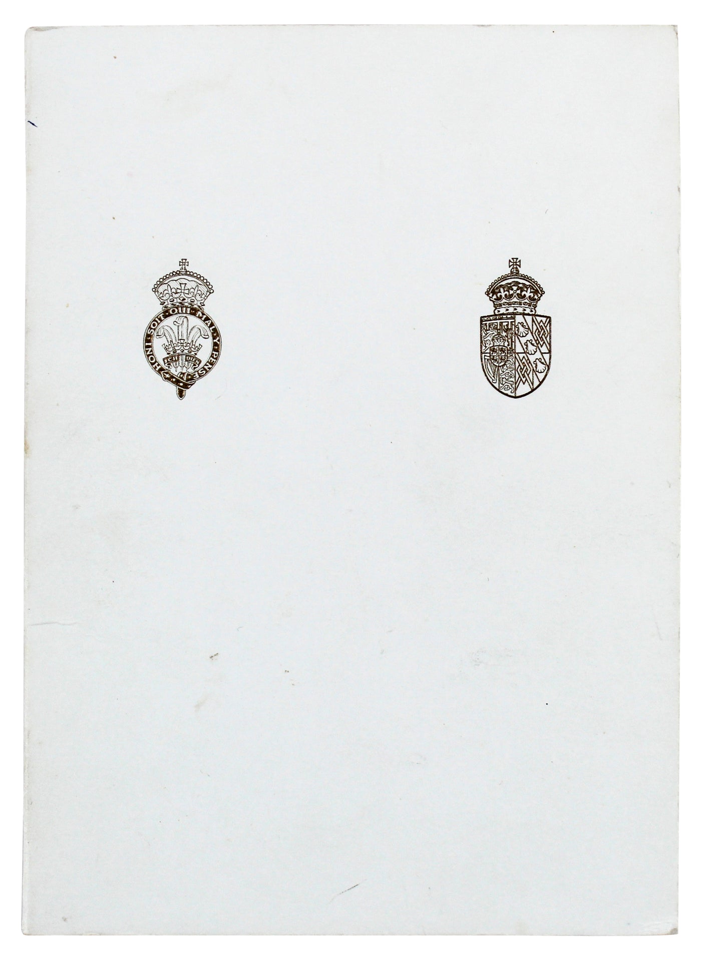 Princess Diana & Prince Charles Signed 1981 7.25x10.5 Christmas Card BAS