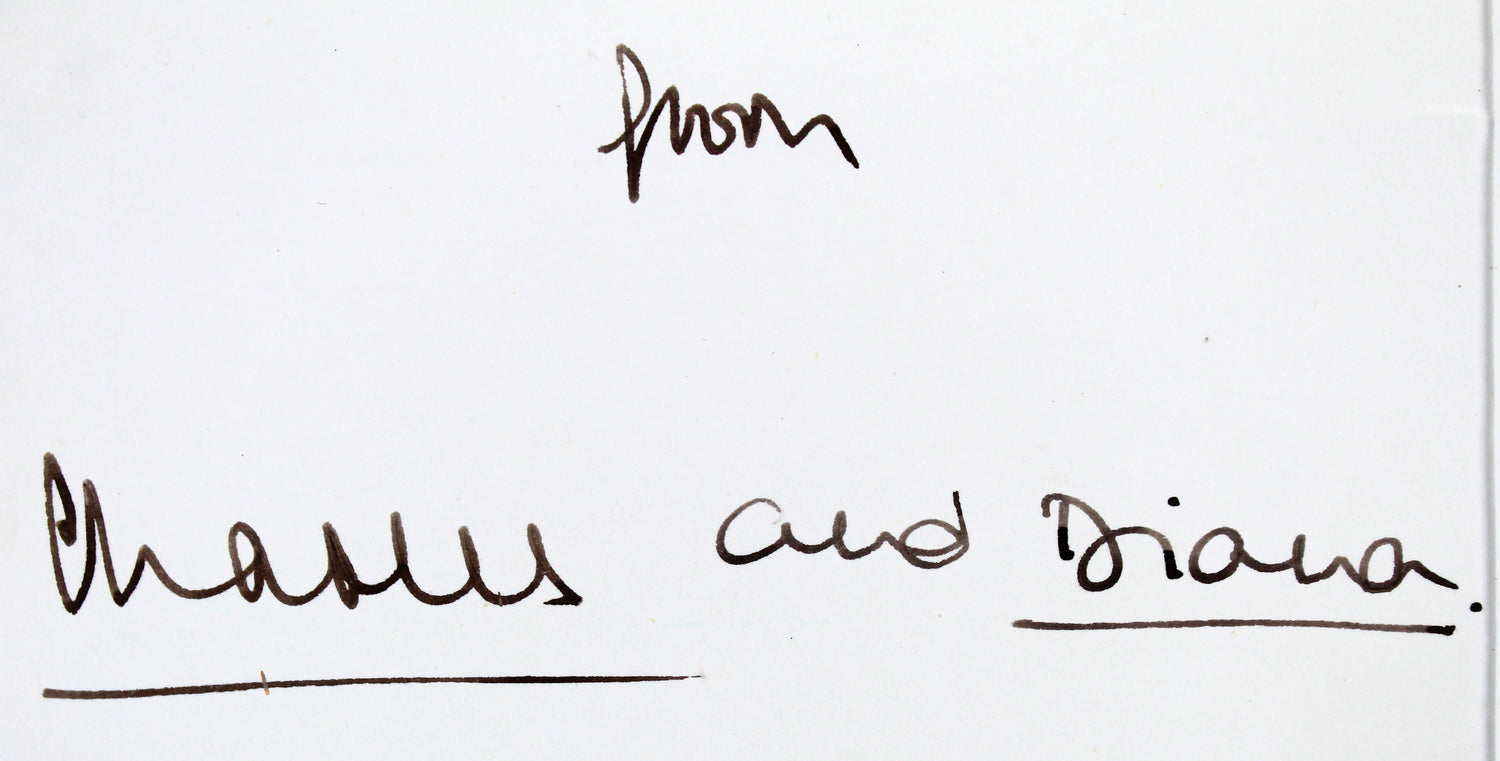 Princess Diana & Prince Charles Signed 1981 7.25x10.5 Christmas Card BAS