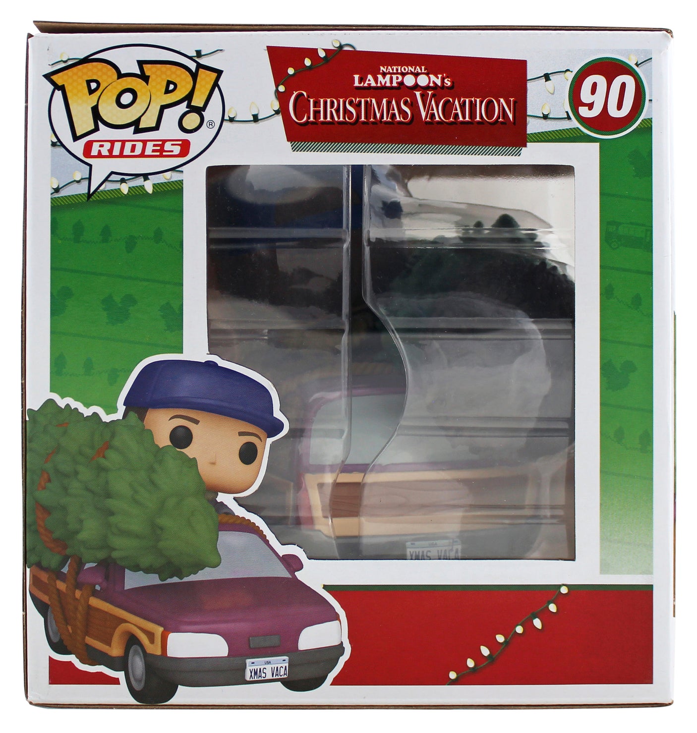 Chevy Chase Christmas Vacation Signed #90 Funko Pop Vinyl Figure w Green Sig BAS