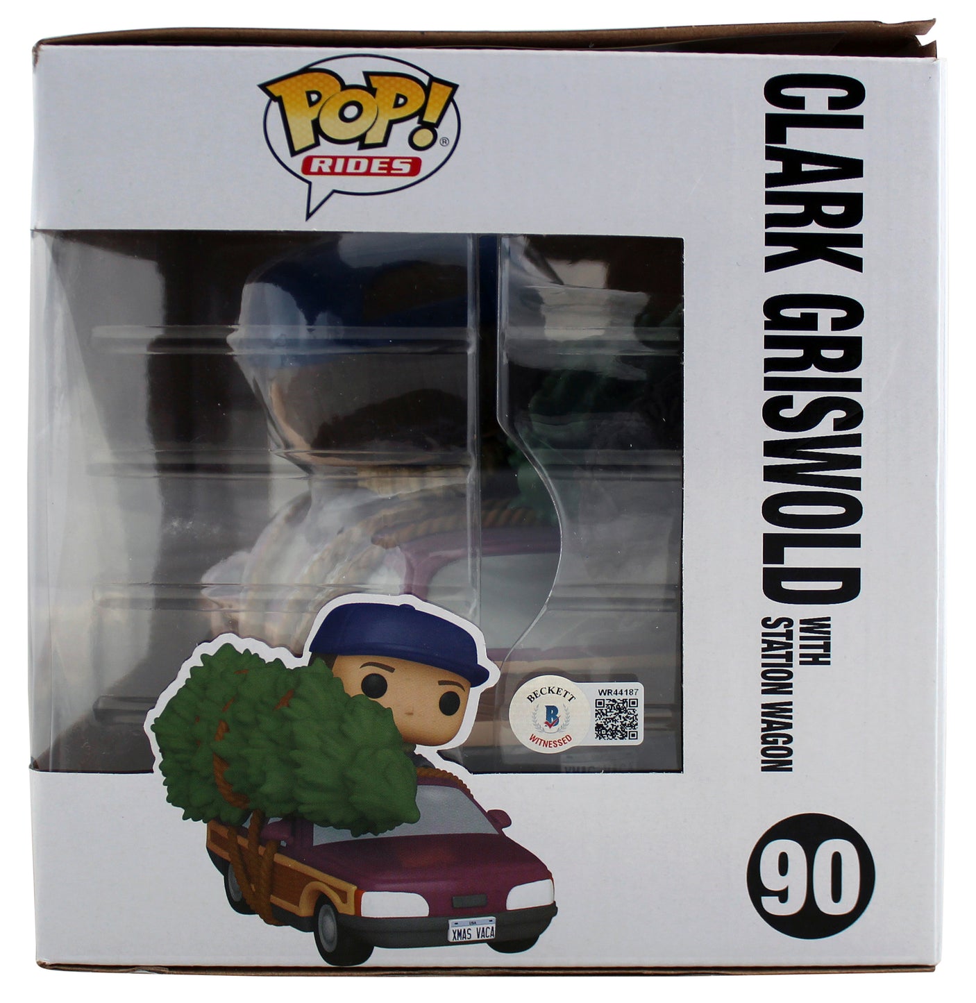 Chevy Chase Christmas Vacation Signed #90 Funko Pop Vinyl Figure w White Sig BAS