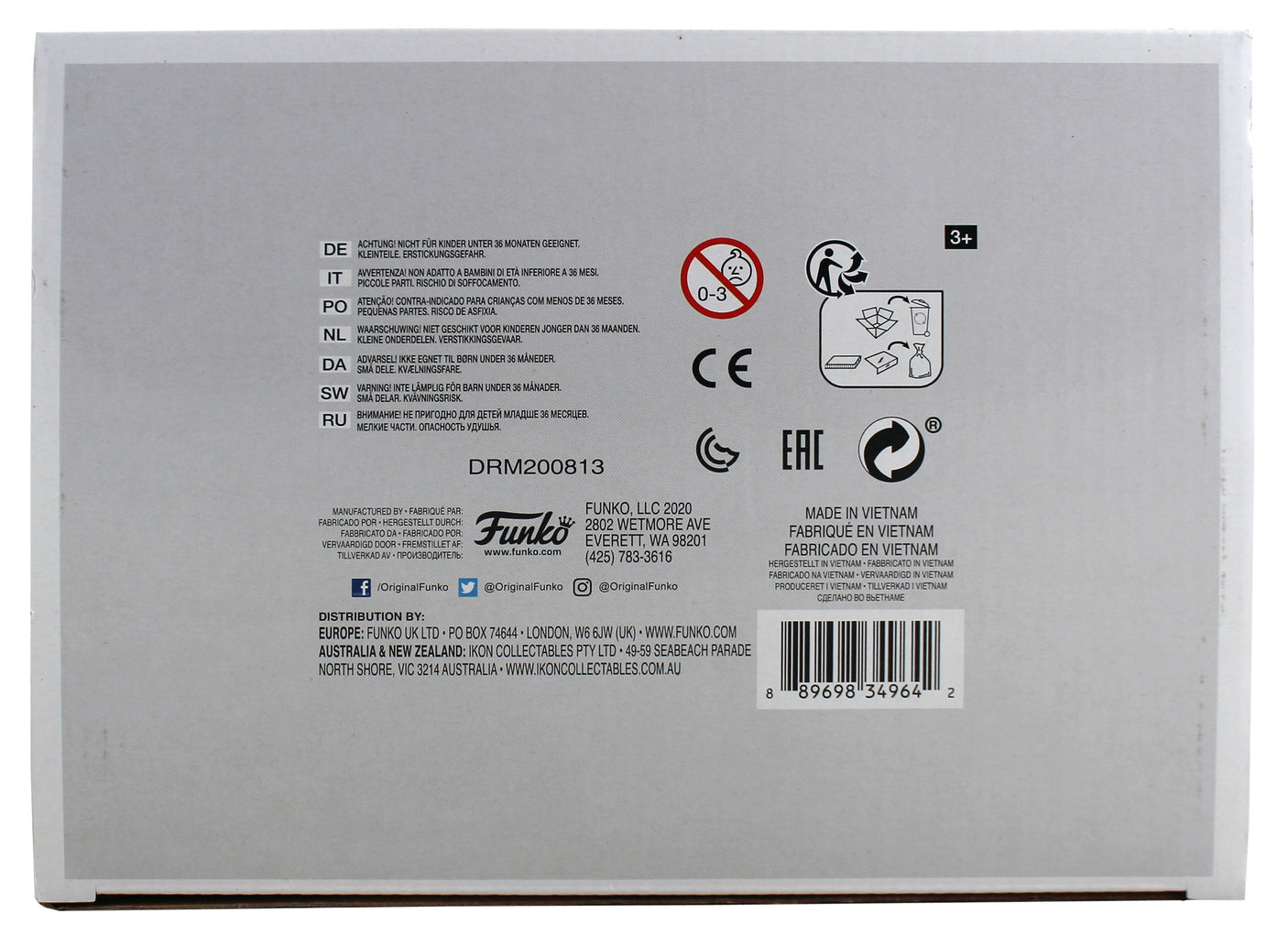 Chevy Chase Christmas Vacation Signed #90 Funko Pop Vinyl Figure w White Sig BAS