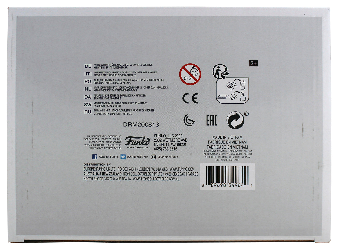 Chevy Chase Christmas Vacation Signed #90 Funko Pop Vinyl Figure w/ Red Sig BAS