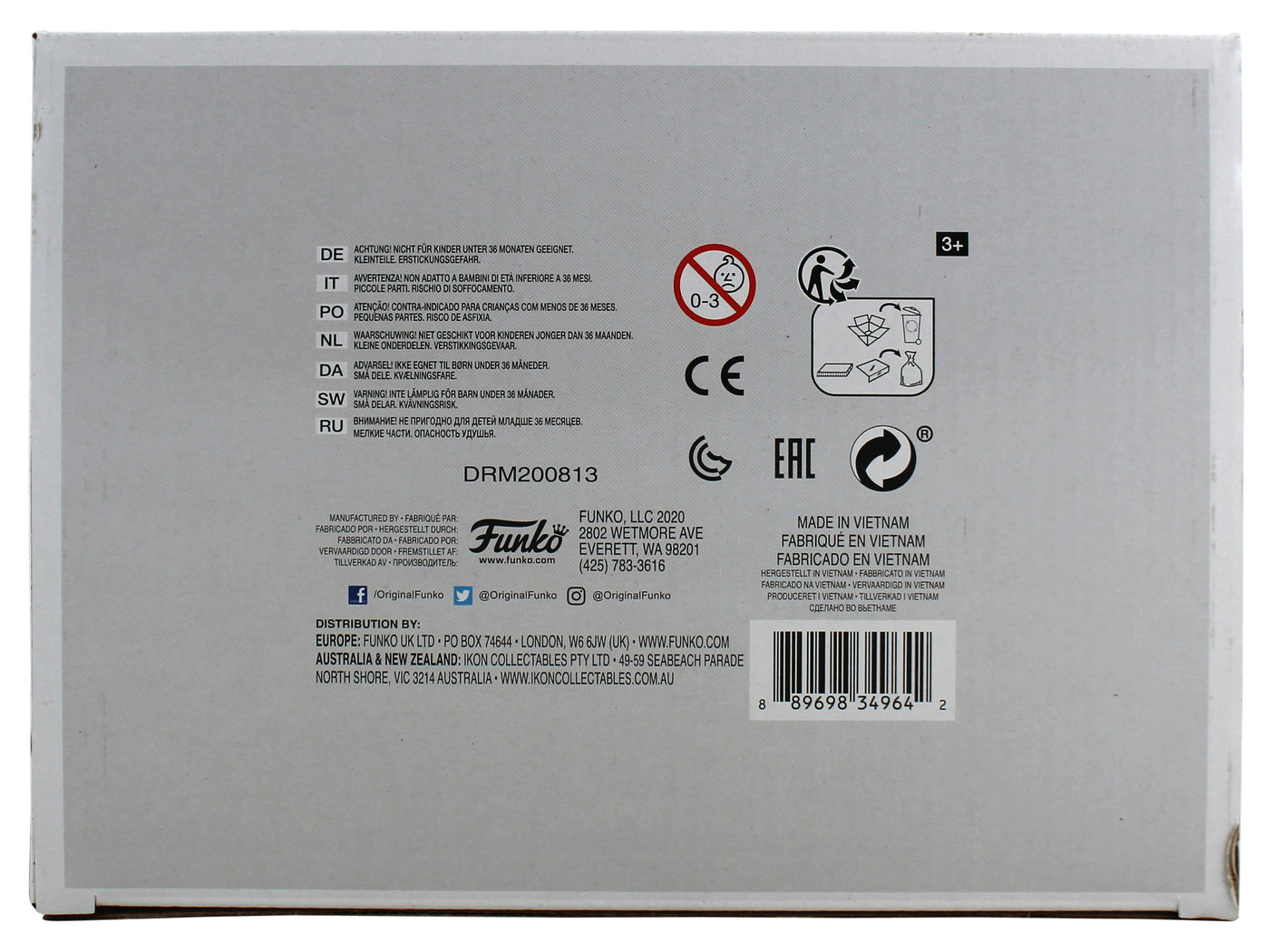 Chevy Chase Christmas Vacation Signed #90 Funko Pop Vinyl Figure w/ Blue Sig BAS