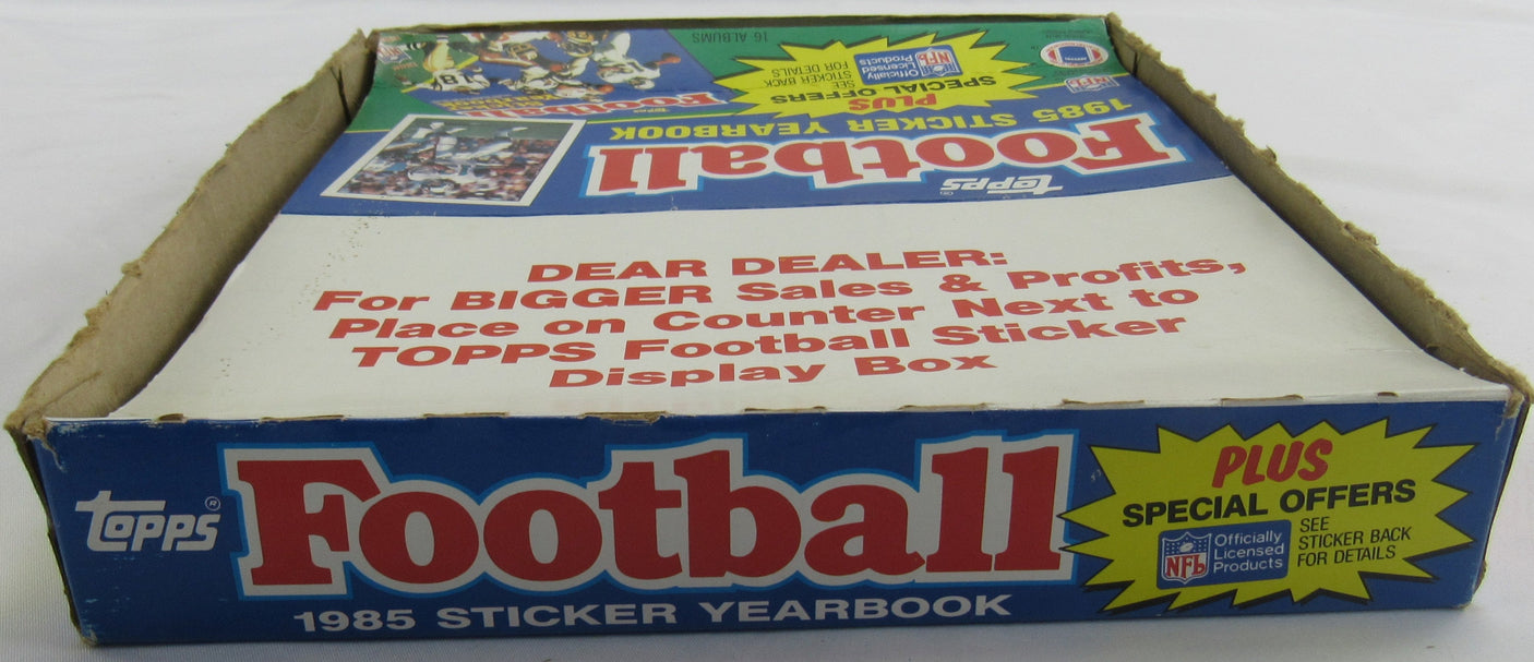 1985 Topps Football Yearbook Sticker Album - 11 Albums - Unused