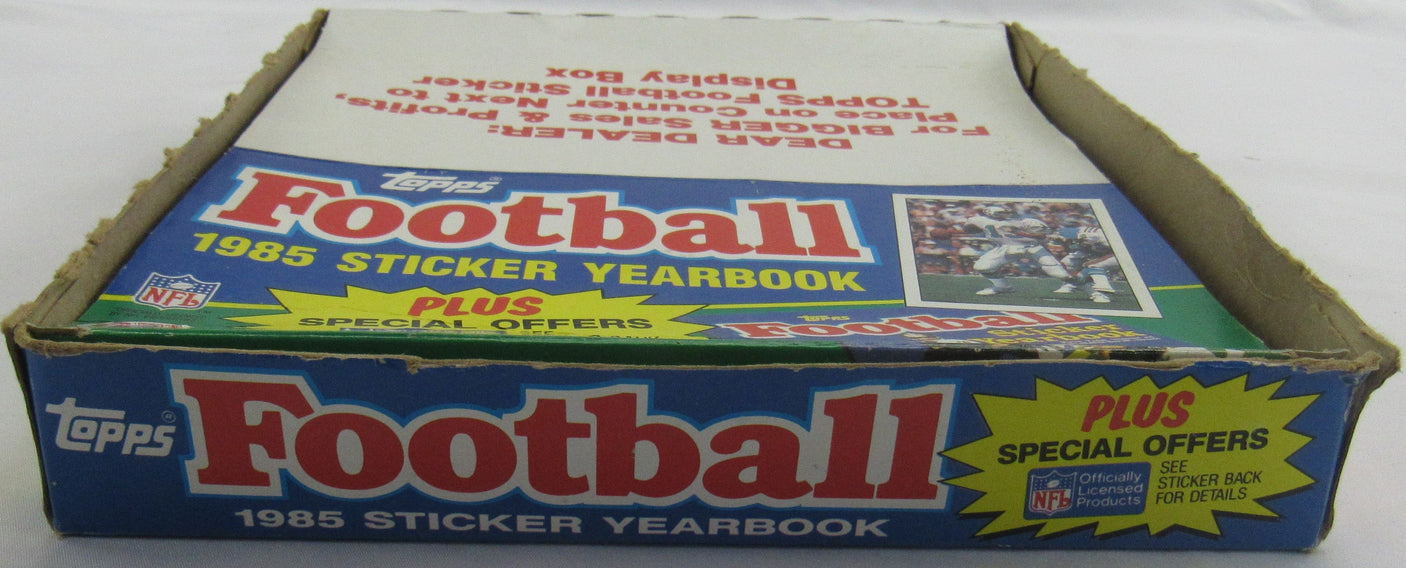 1985 Topps Football Yearbook Sticker Album - 11 Albums - Unused
