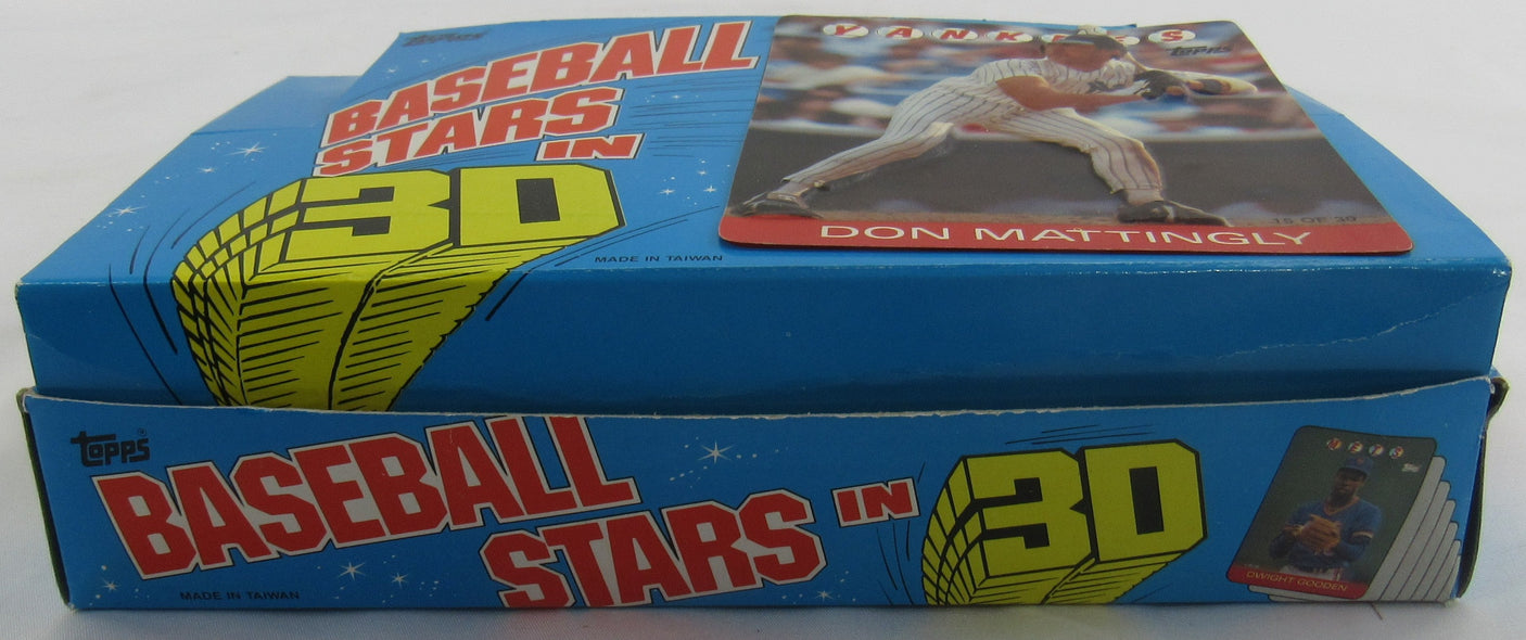 1986 Topps Baseball Stars In 3D Factory Box - 24 Packs