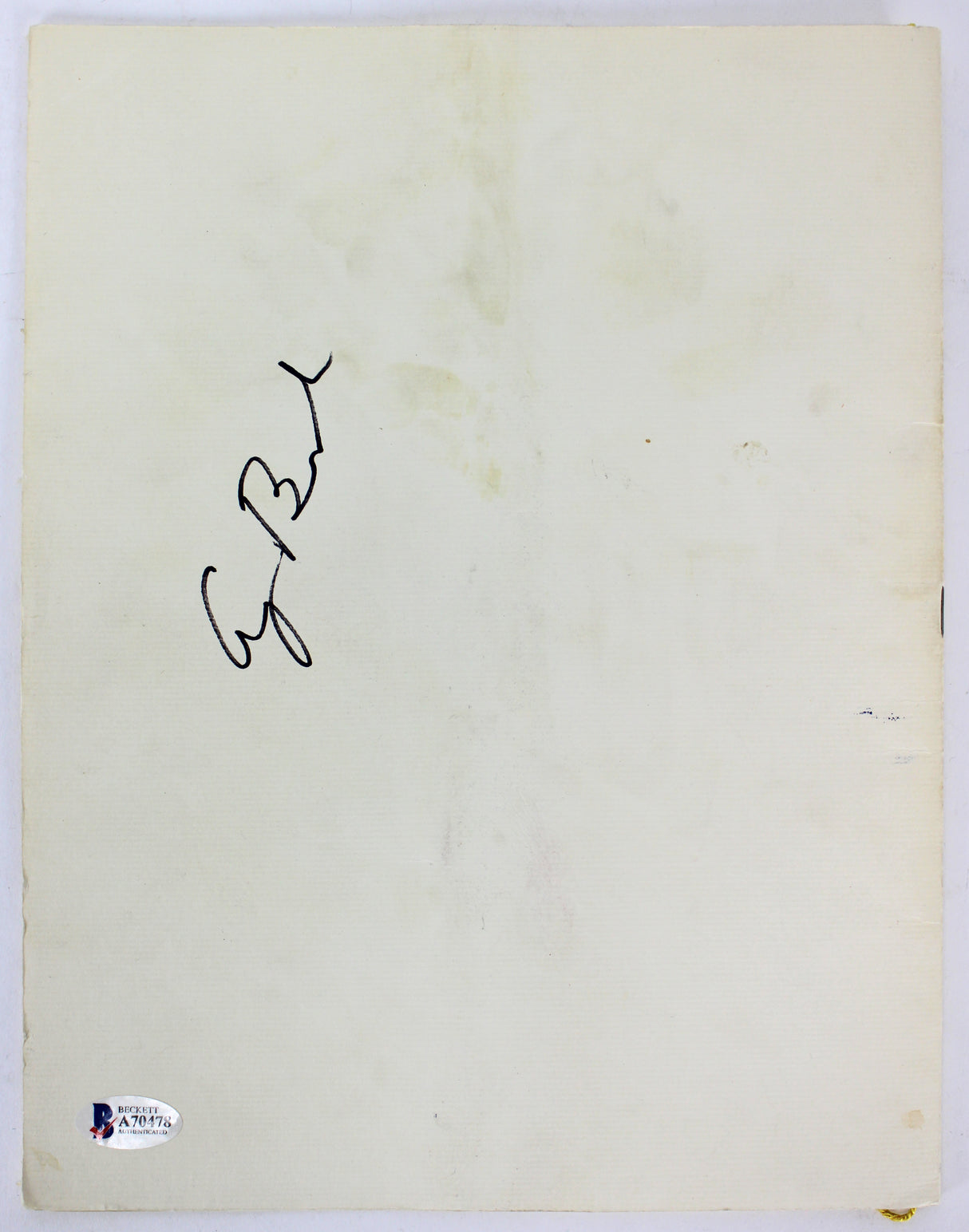 George H.W. Bush Signed 1981 8.5x11 Inauguaration Invitation Program BAS #A70478