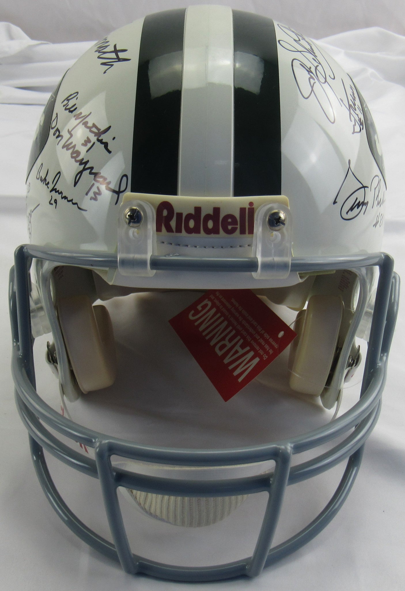 1969 New York Jets Team Signed Joe Namath Auto Full Size Helmet Replica Steiner Sports Hologram
