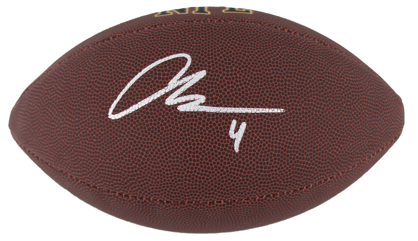 Raiders Aidan O'Connell Signed Wilson Super Grip Nfl Football BAS Witnessed