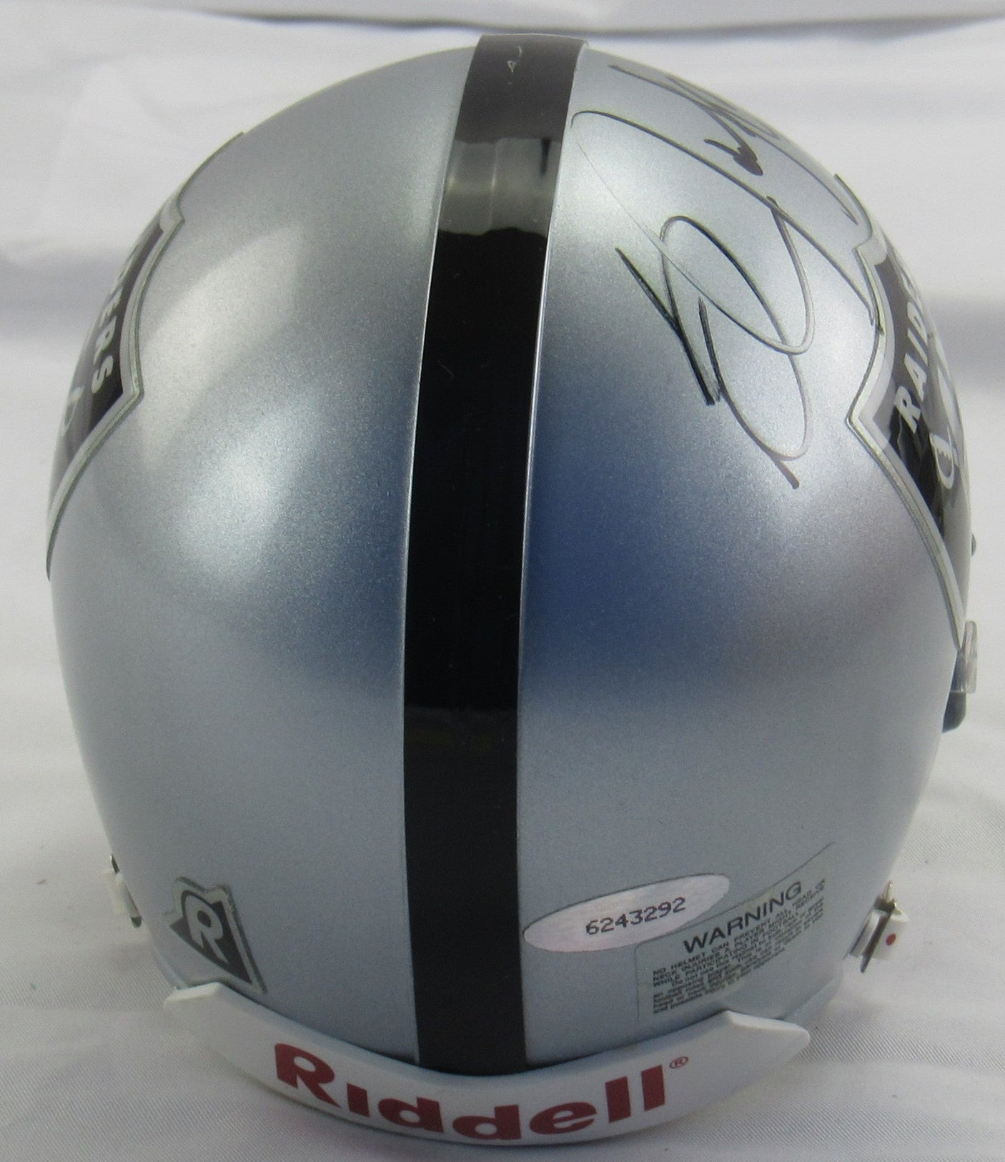 Bo Jackson Signed Auto Raiders Mini Helmet Tristar Hologram