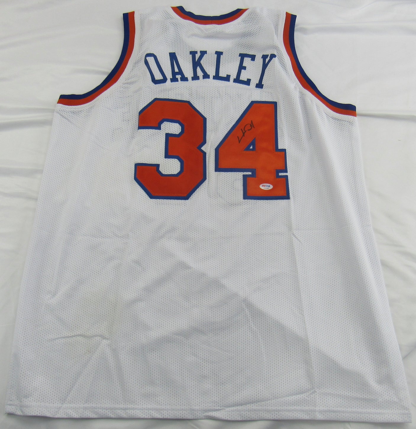 Charles Oakley Signed Auto Autograph Replica Jersey PSA/DNA COA