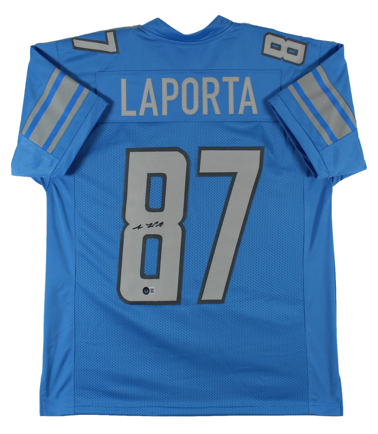 Sam Laporta Authentic Signed Blue Pro Style Jersey Autographed BAS