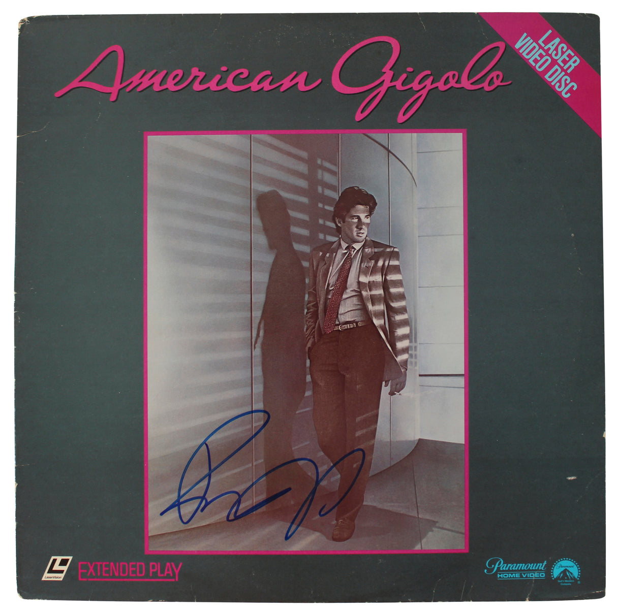Richard Gere Signed American Gigolo Laserdisc Cover w/o Disk BAS #AA49892
