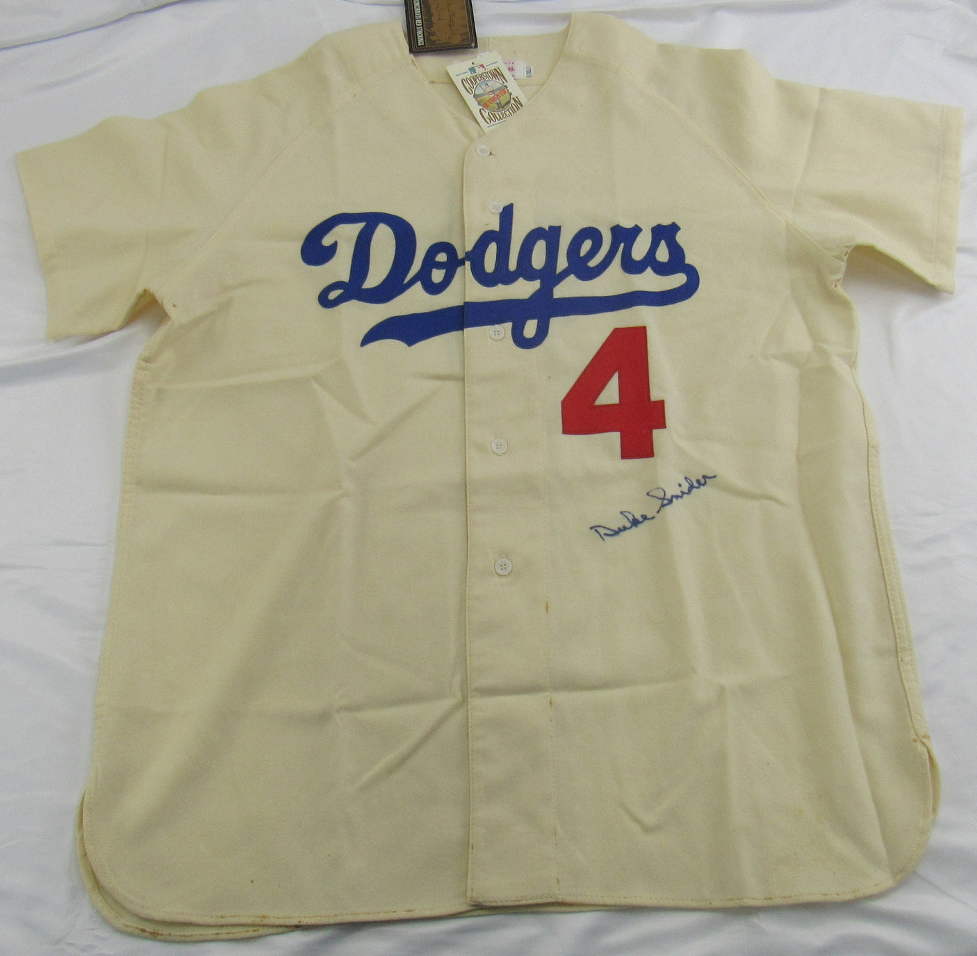 Duke Snider Signed Auto Autograph Replica Jersey JSA D16314
