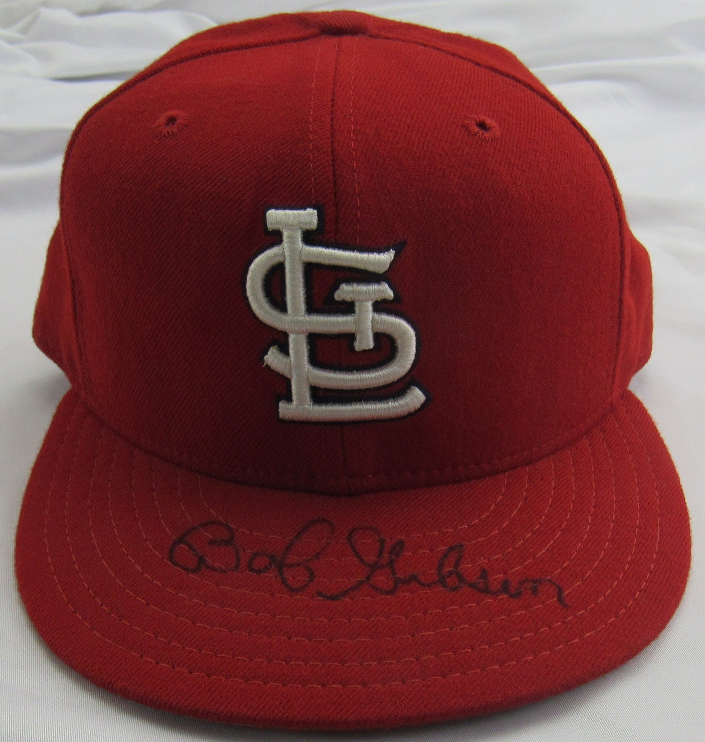 Bob Gibson Signed Auto Hat JSA D01251 NO COA