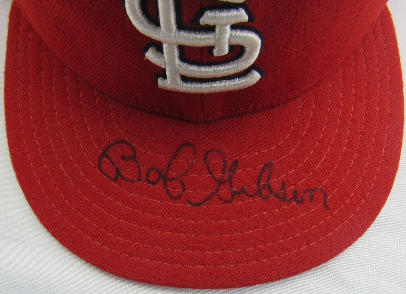 Bob Gibson Signed Auto Hat JSA D01251 NO COA
