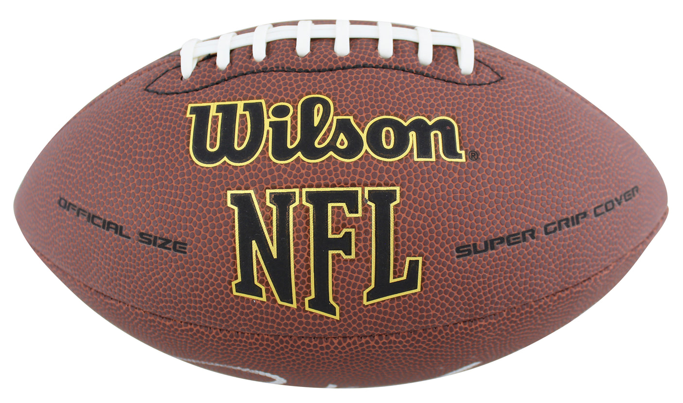 Titans Derrick Mason Authentic Signed Wilson Super Grip Nfl Football BAS Witness