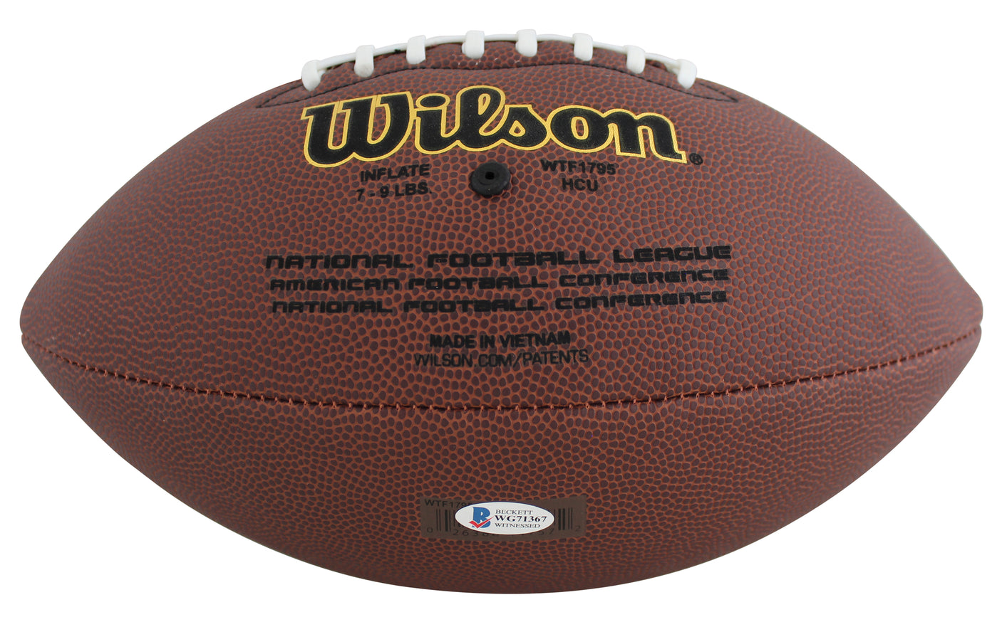 Eagles Devin White Authentic Signed Wilson Super Grip Nfl Football BAS Wit