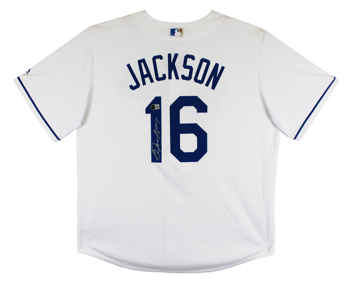 Royals Bo Jackson Authentic Signed White Majestic Cool Base Jersey BAS Witness 2
