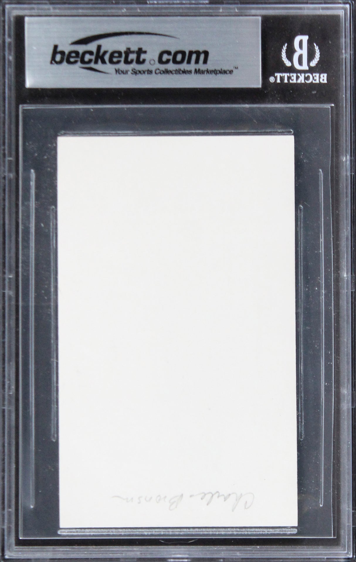 Charles Bronson The Great Escape Authentic Signed 3x5 Index Card BAS Slabbed 2