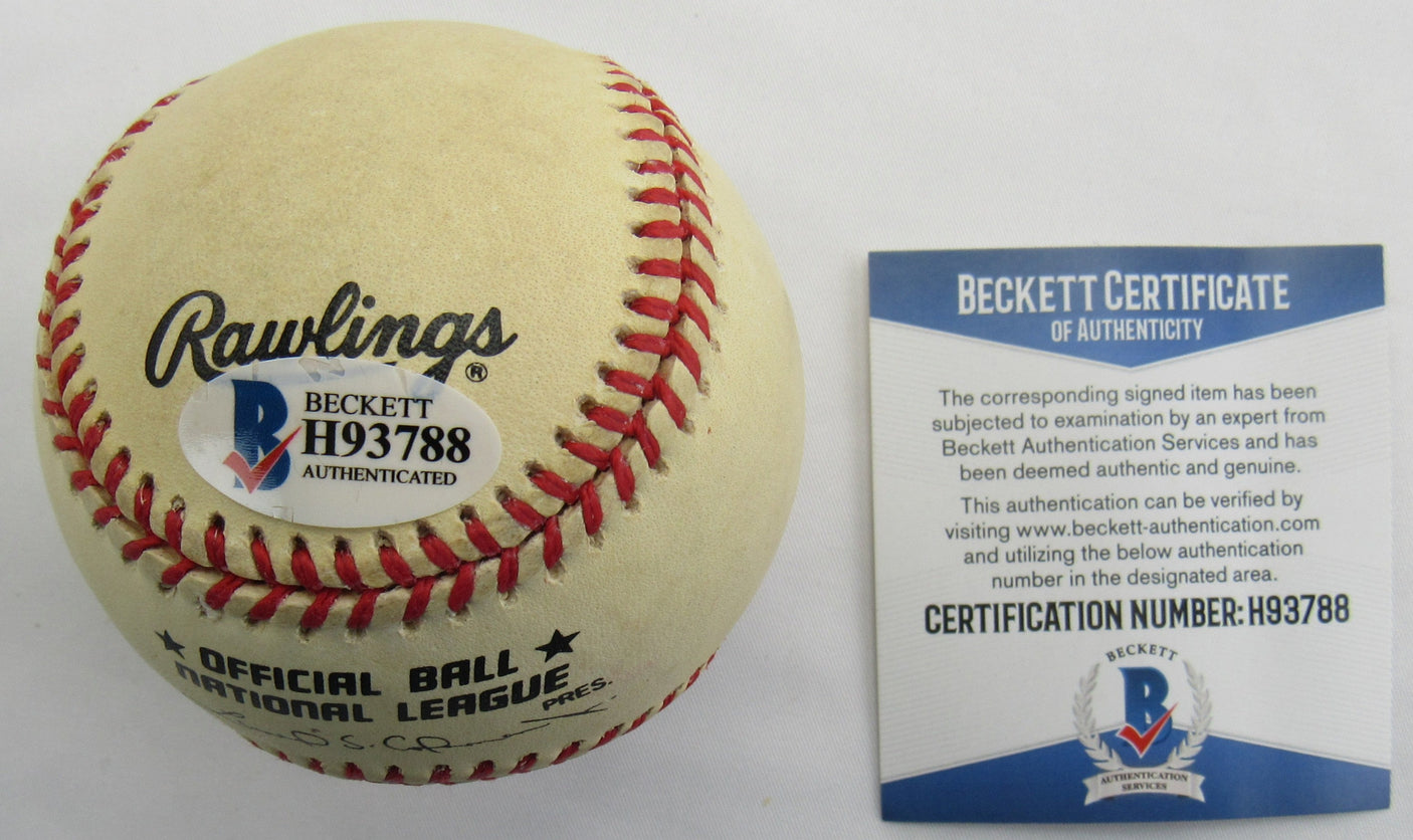 Al Dark Signed Auto Rawlings Baseball Beckett H93788