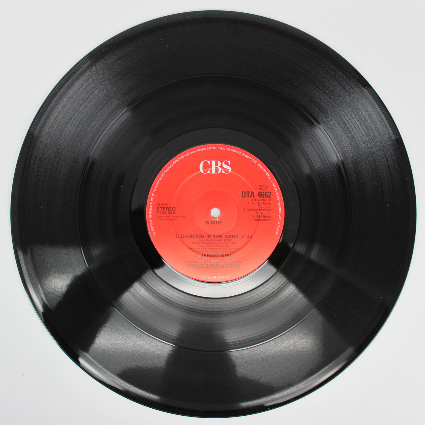 Bruce Springsteen Authentic Signed Cover Me Album Cover W/ Vinyl JSA #X59026