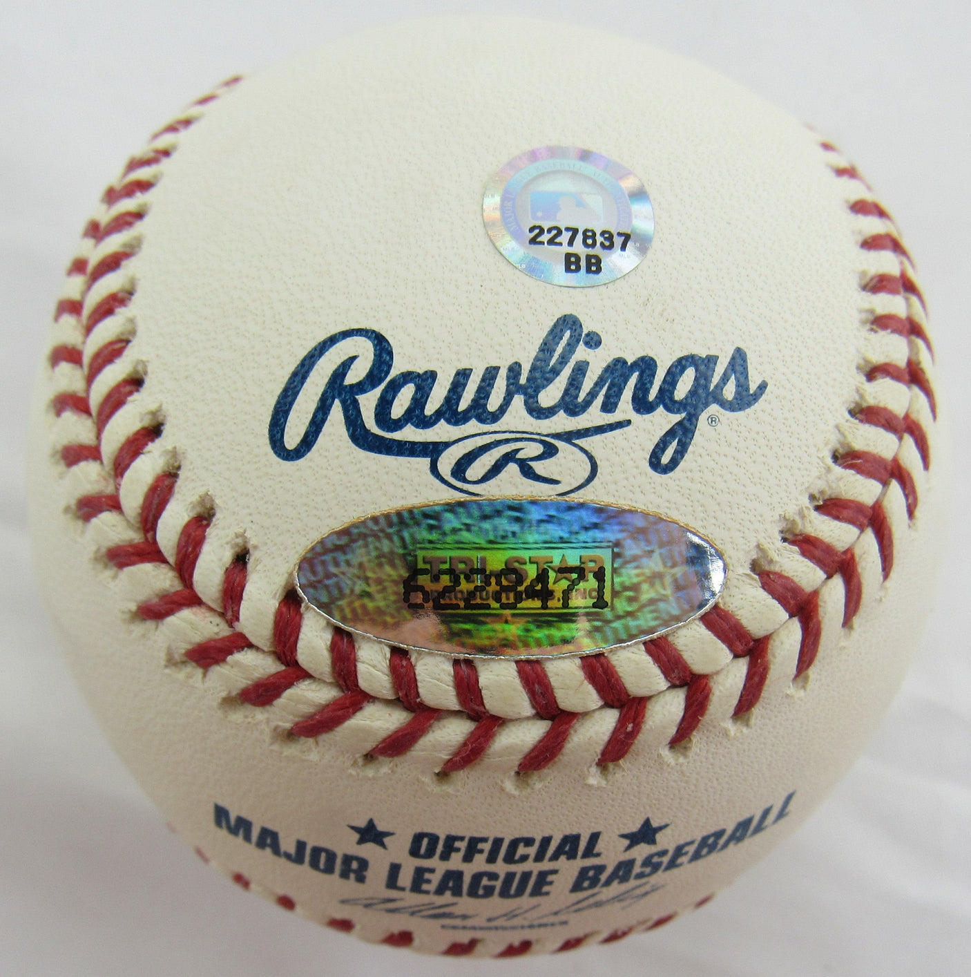 Steve Sax Signed Auto Rawlings Baseball MLB Holo BB227837