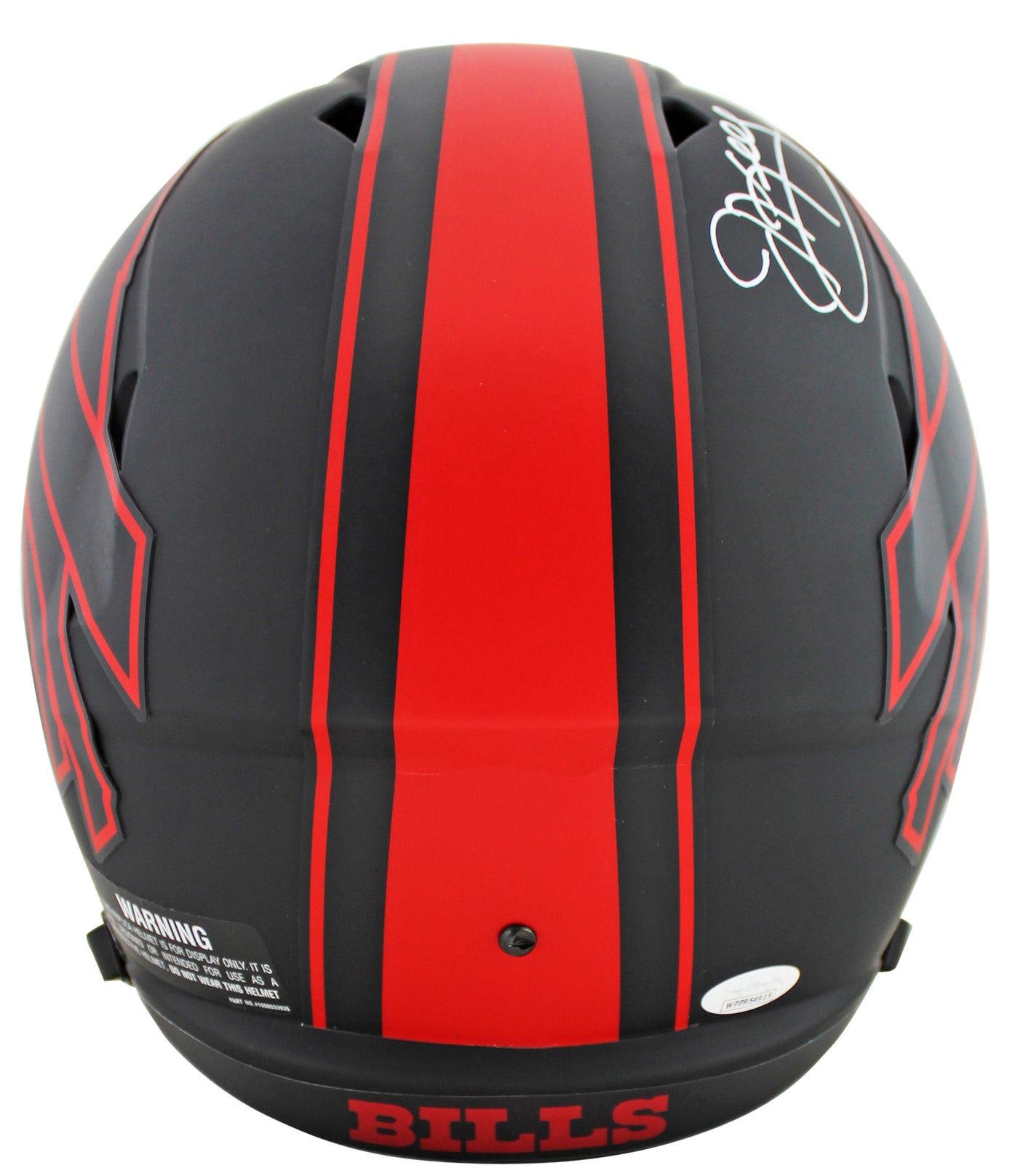 Bills (3) Kelly, Thomas & Reed Signed Eclipse Full Size Speed Rep Helmet JSA Wit