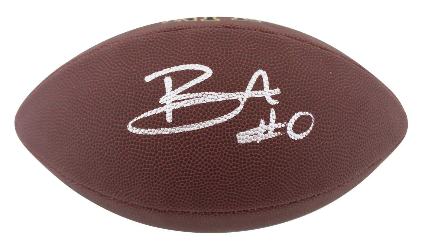 Jets Braelon Allen Authentic Signed Wilson Super Grip Nfl Football BAS Witnessed