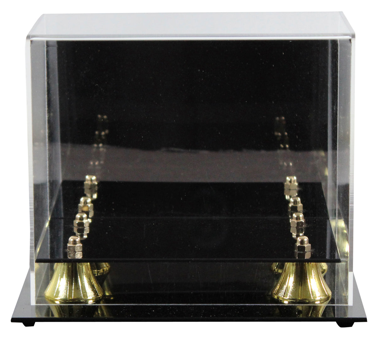 Deluxe Acrylic Football Mini Helmet Mirrored Back Display Case