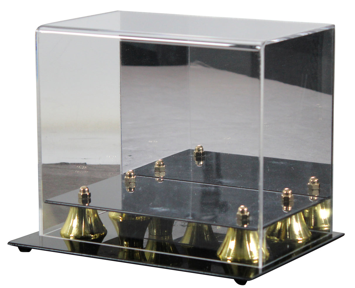 Deluxe Acrylic Football Mini Helmet Mirrored Back Display Case