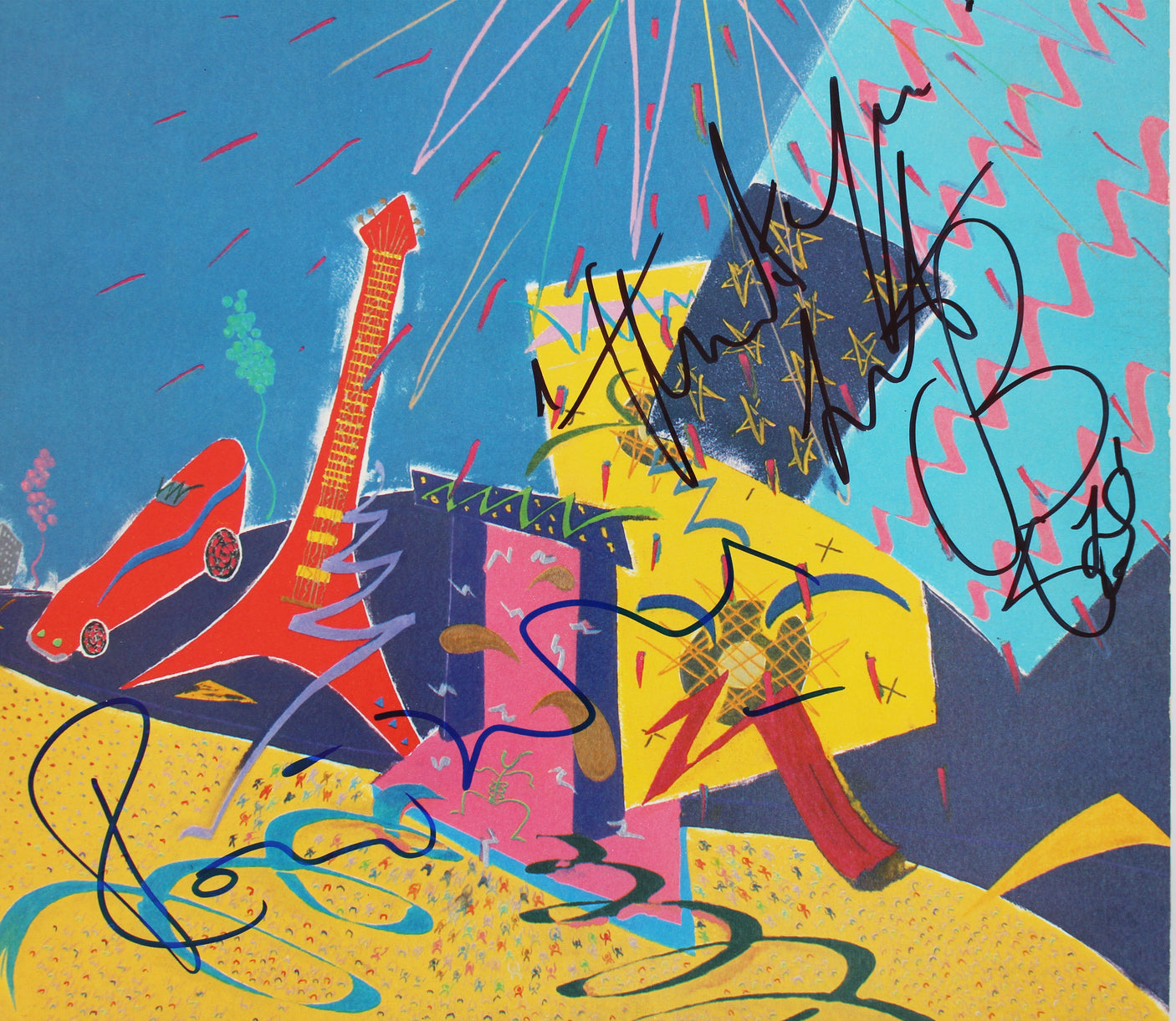 Ronnie Wood & Charlie Watts Rolling Stones Signed Album Cover BAS #AB77709