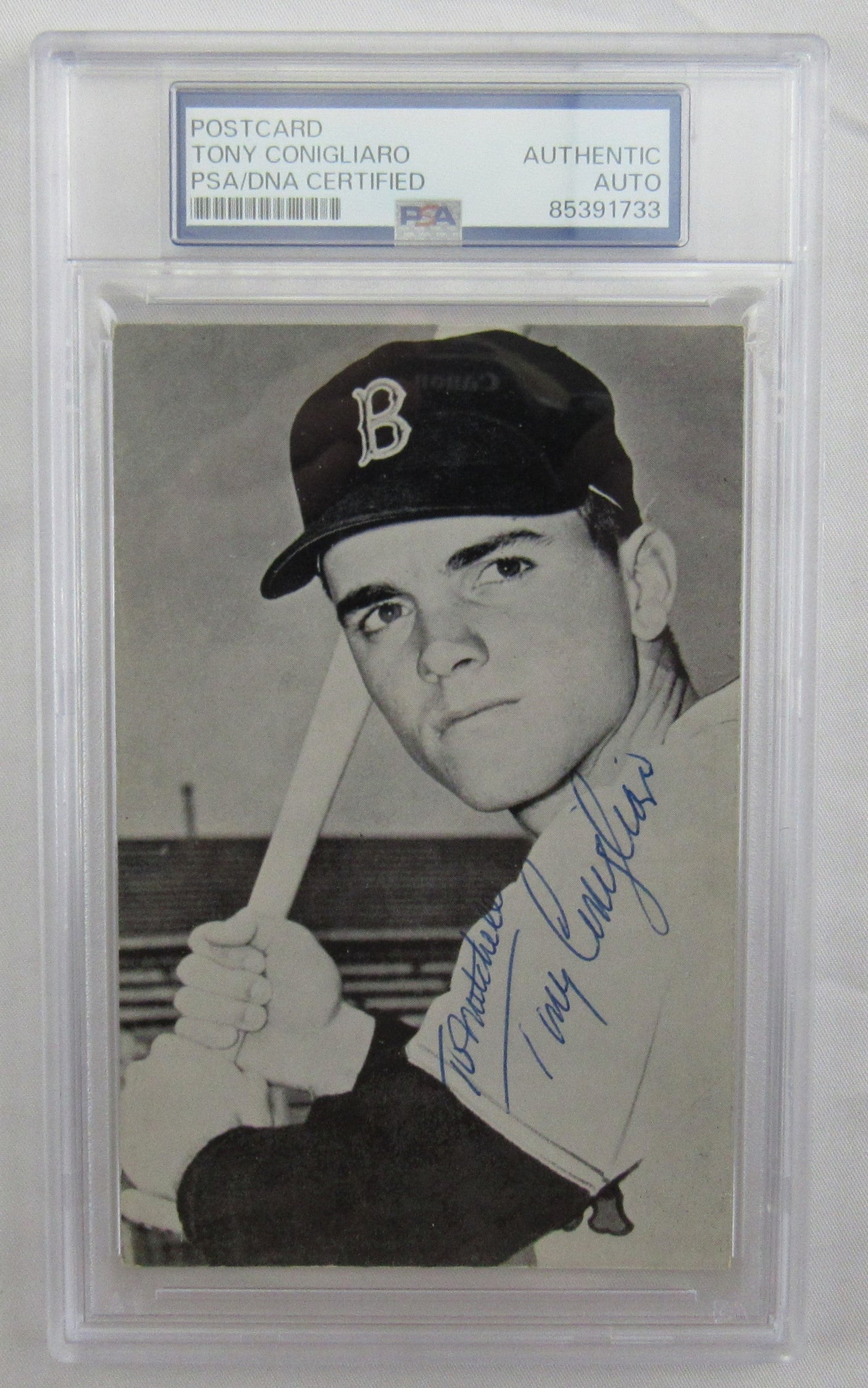 Tony Conigliaro Signed Auto Autograph Postcard PSA/DNA Encapsulated