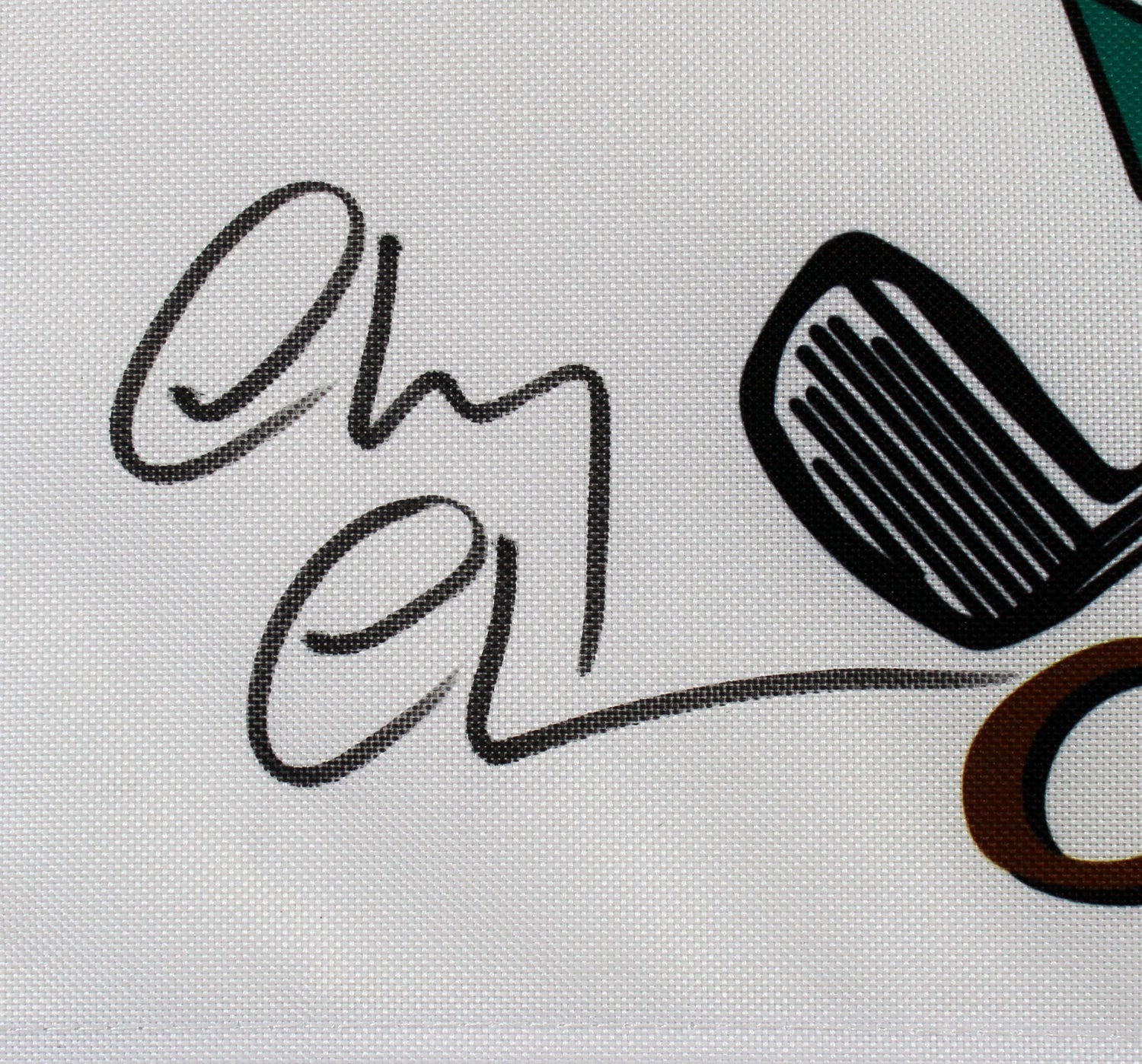 Caddyshack (3) Chase, Morgan & O'Keefe Signed Bushwood Flag BAS Witnessed