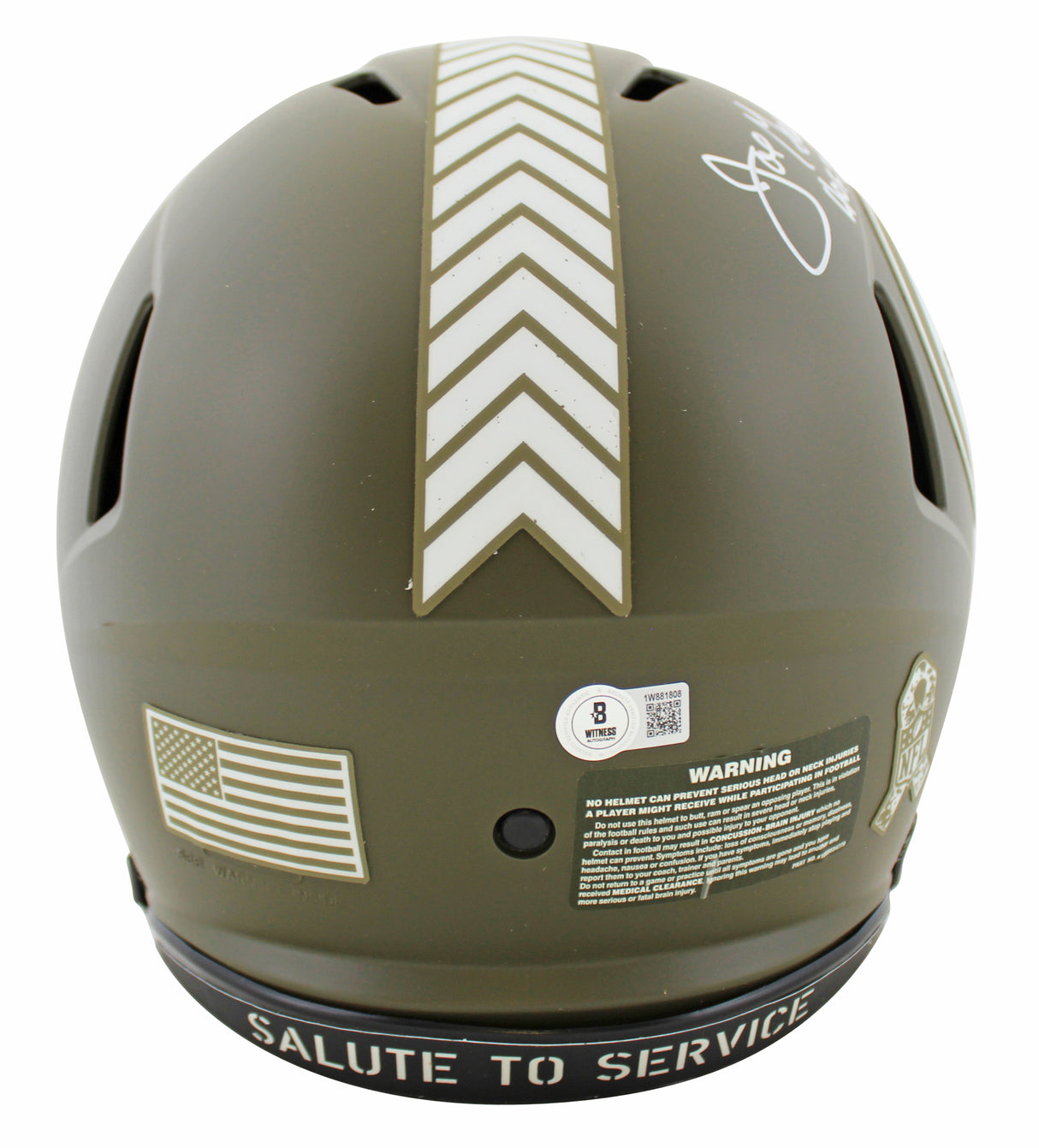 Steelers Joe Greene "HOF 87" Signed STS F/S Speed Proline Helmet W/ Case BAS Wit