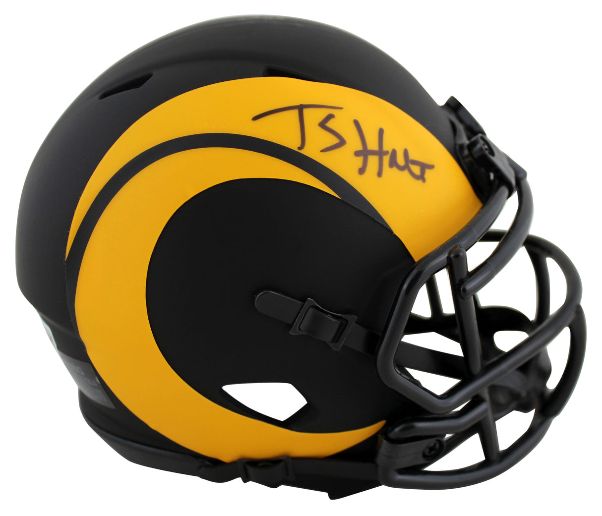Rams Torry Holt Authentic Signed Alternate Eclipse Speed Mini Helmet BAS Witness